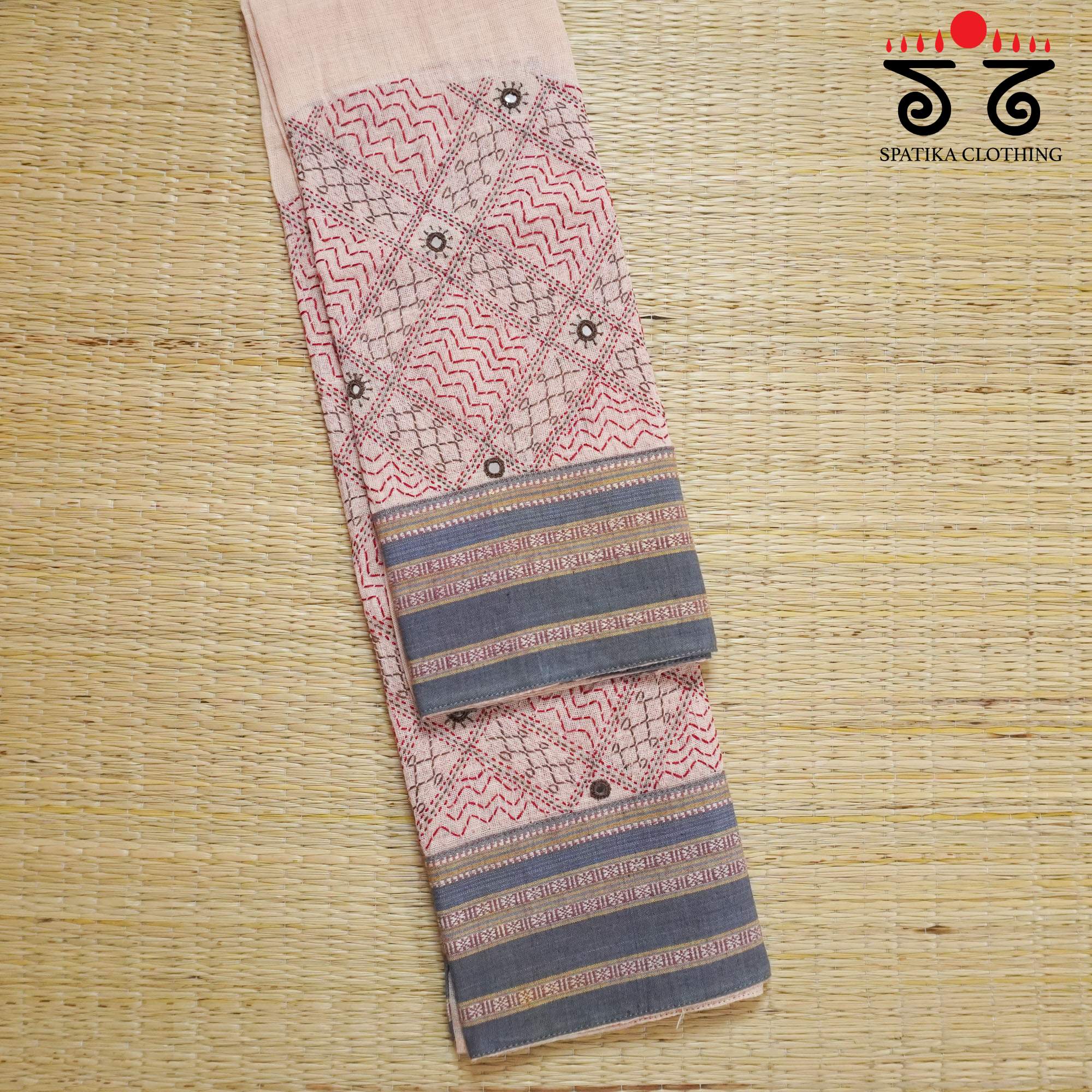 Banjara Hand Embroidered Ponduru Blouse Fabric