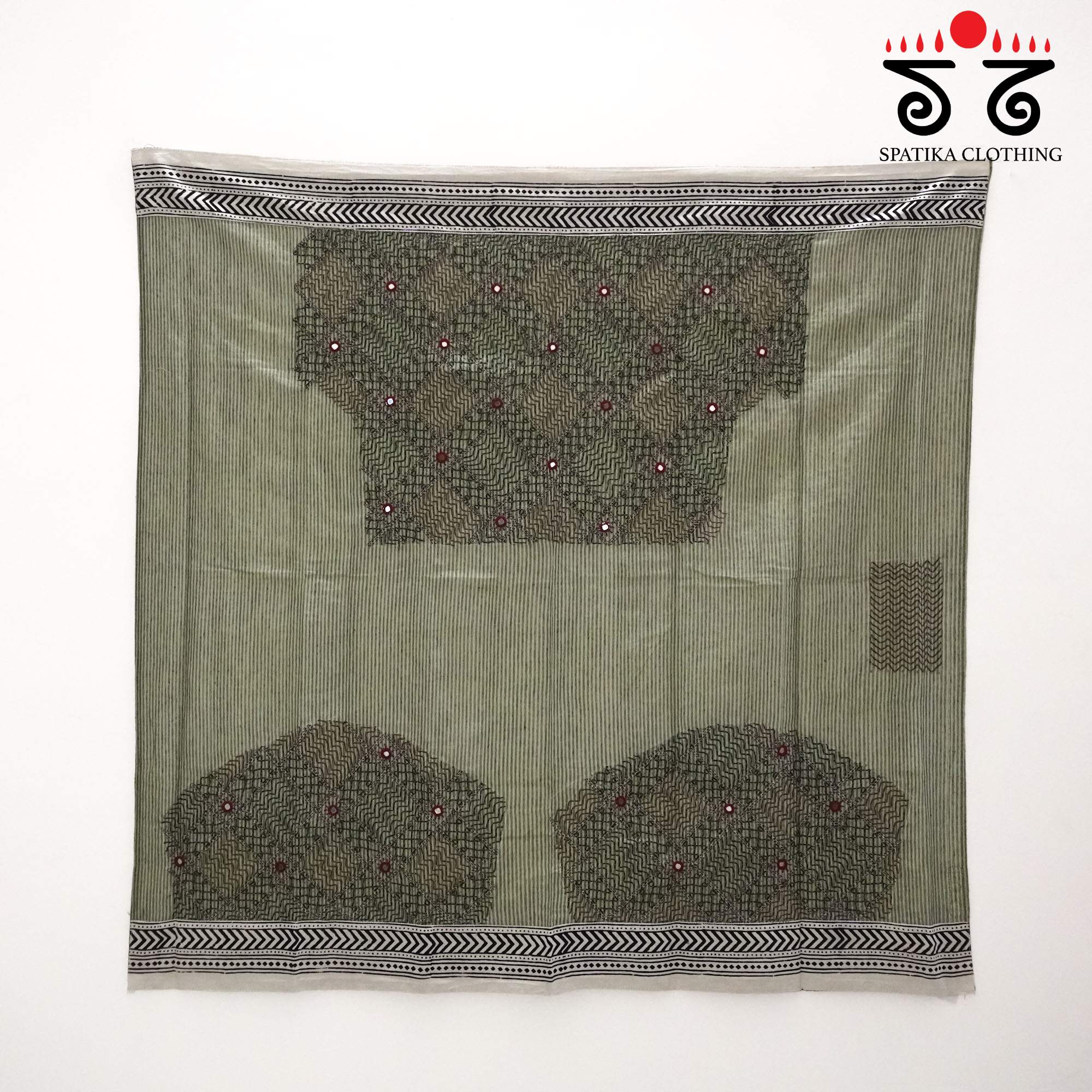 Banjara Hand Embroidered Ponduru Blouse Fabric