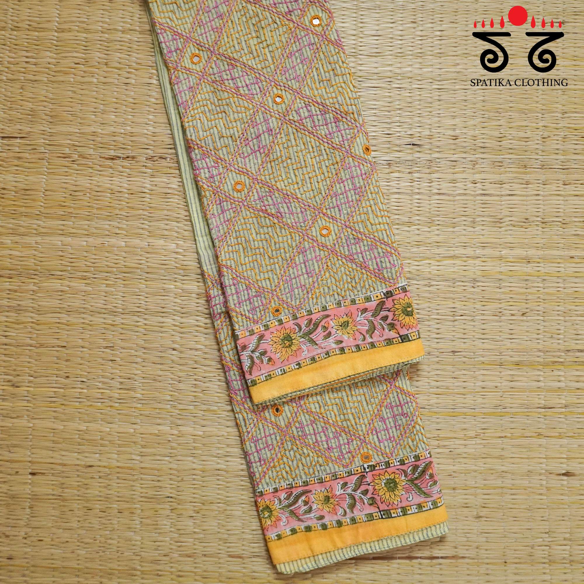 Banjara Hand Embroidered Ponduru Blouse Fabric