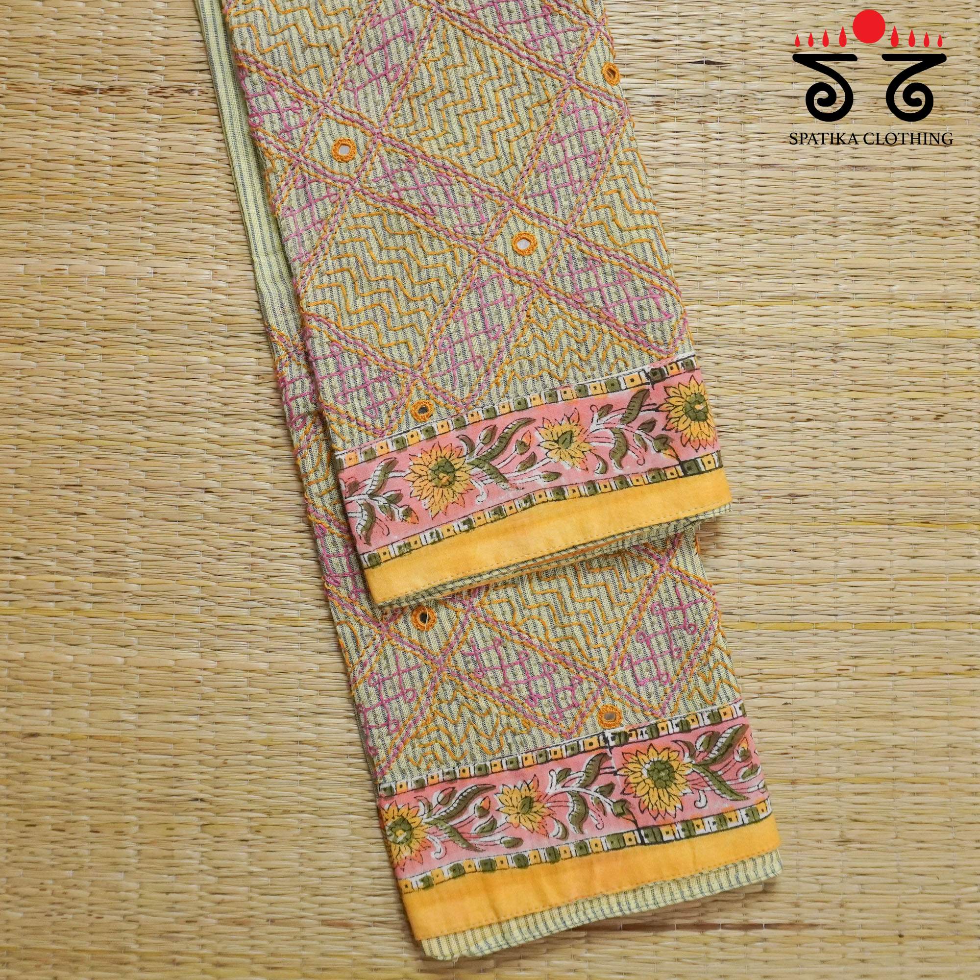 Banjara Hand Embroidered Ponduru Blouse Fabric