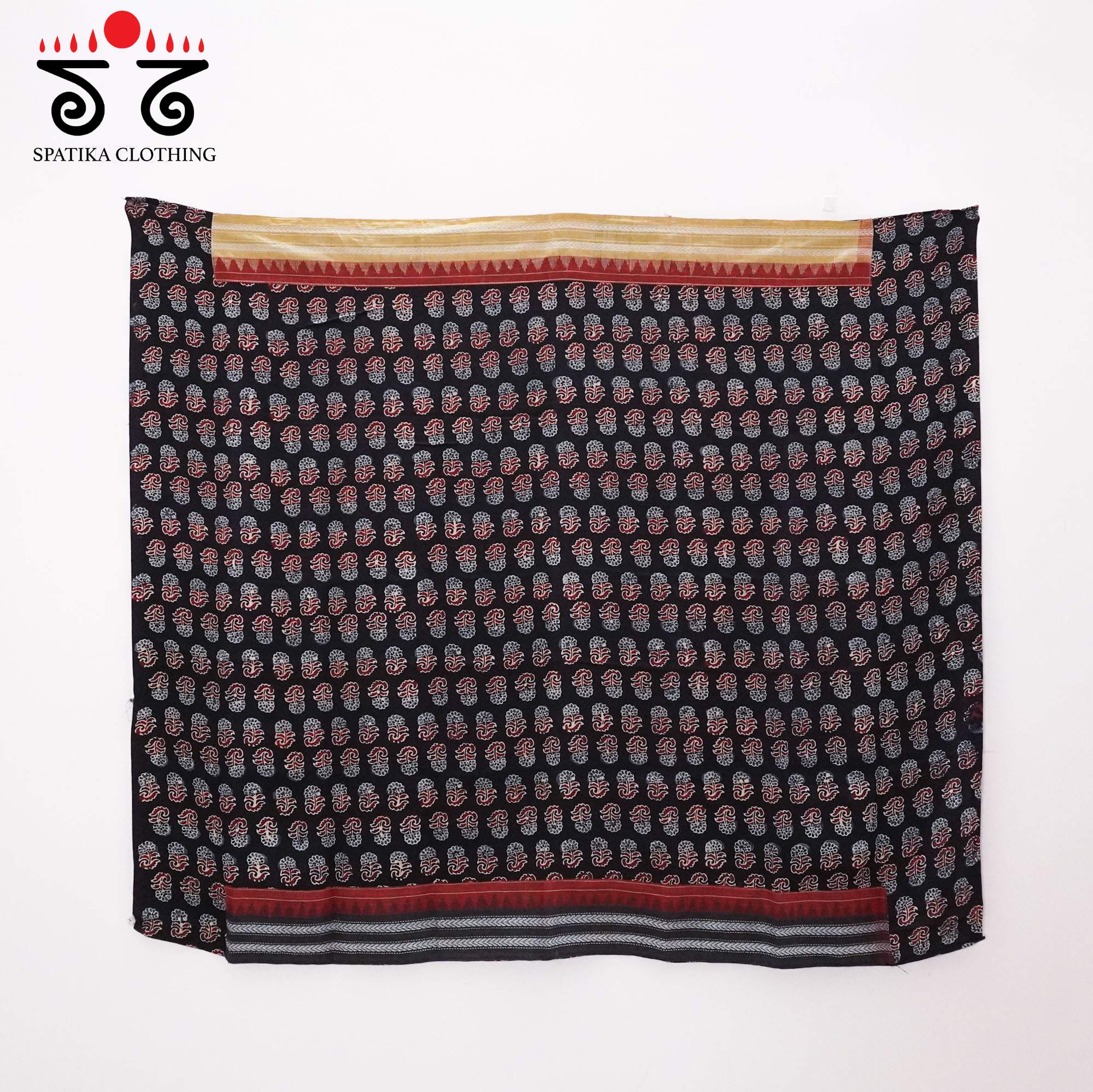 Red Ponduru Handspun Cotton Saree With Special Blouse