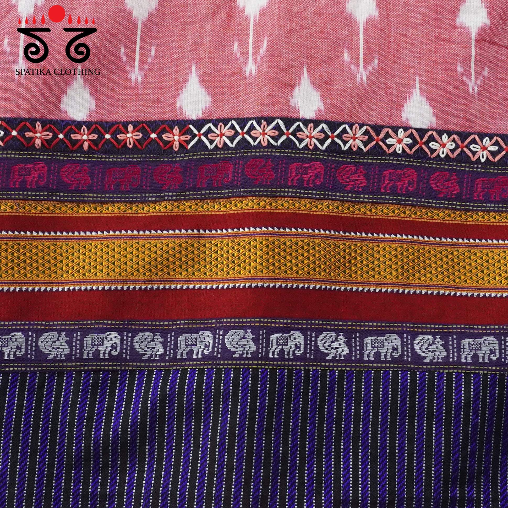 Blue Ikat Khun-Hand crafted Blouse