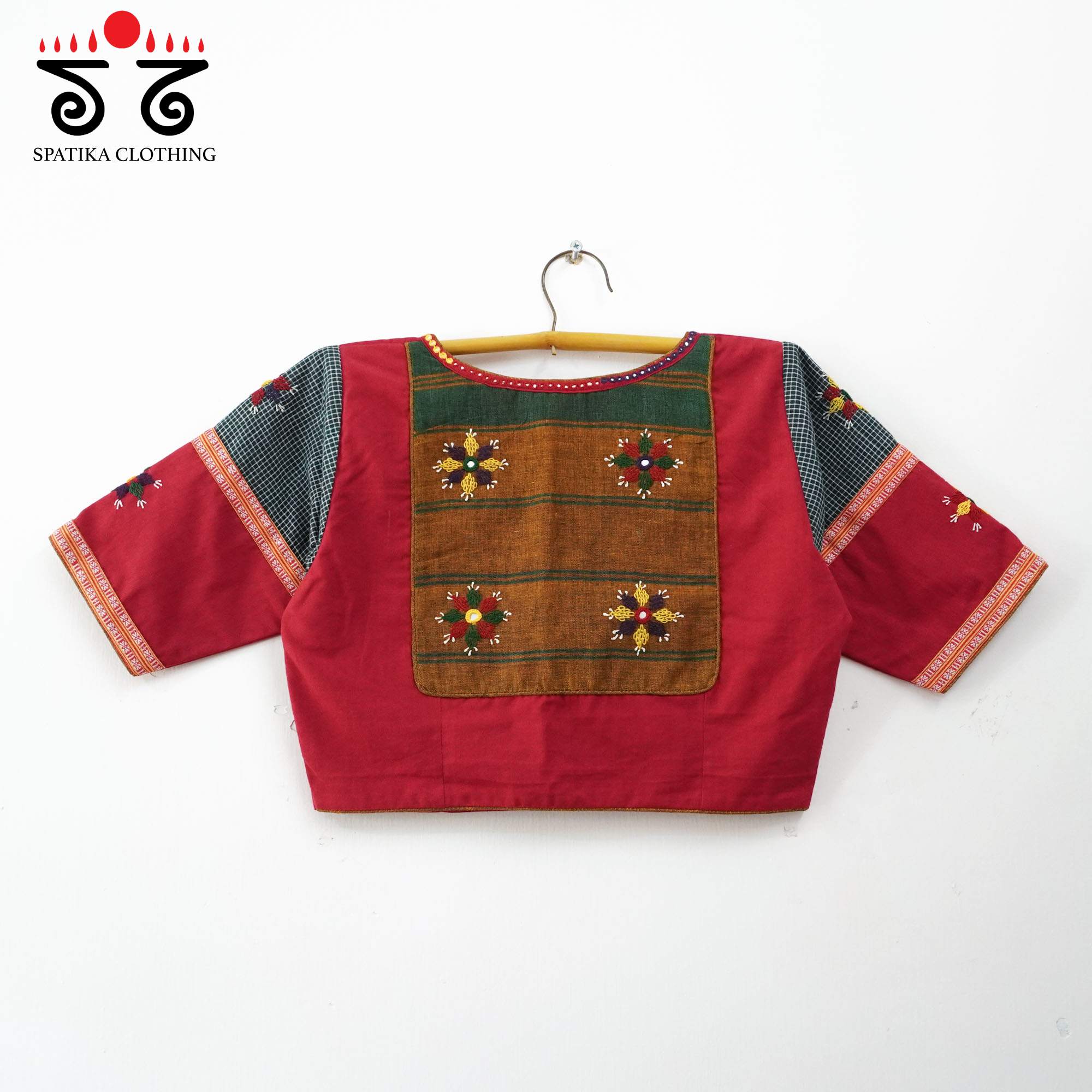 Red  Deepa - Handcrafted Blouse