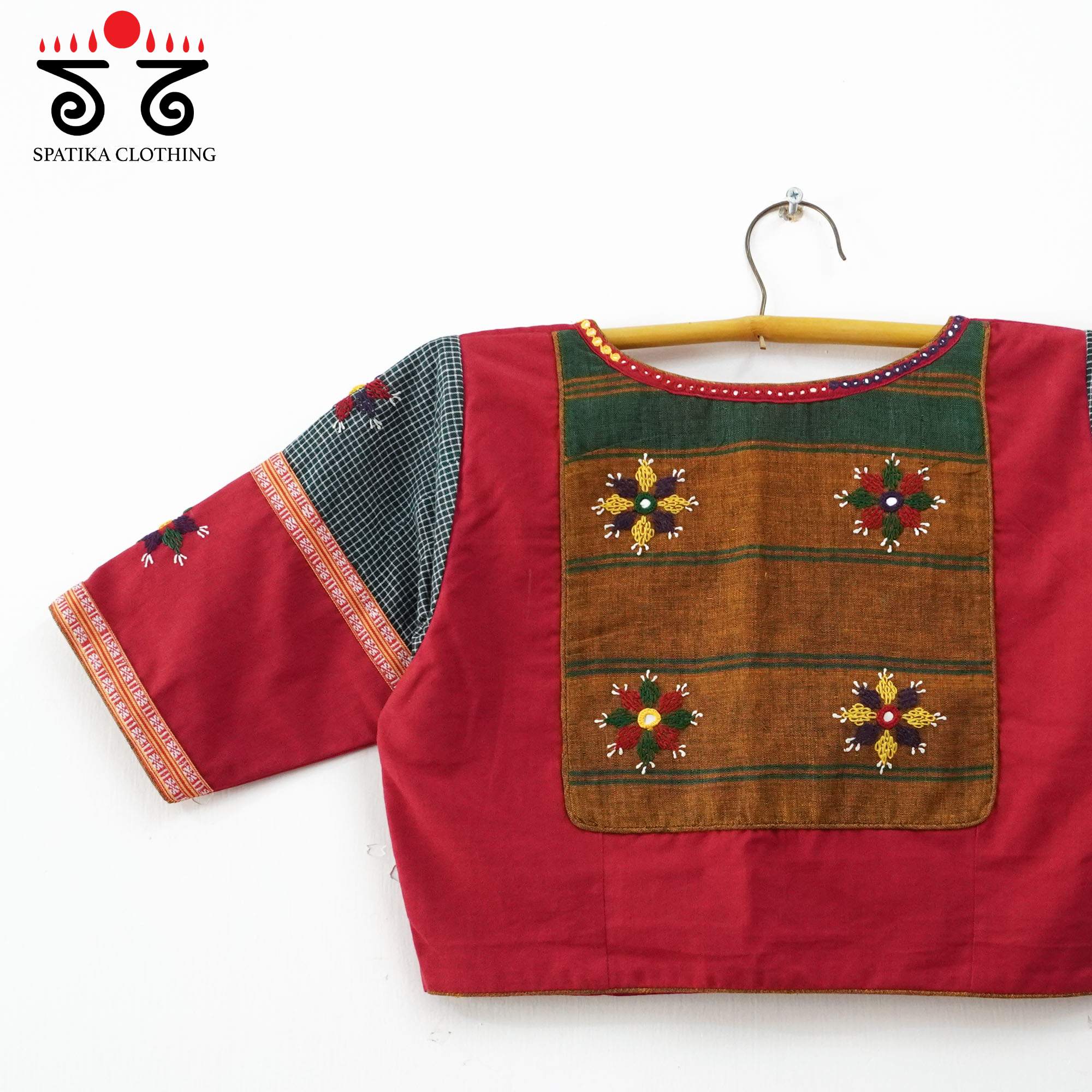 Red  Deepa - Handcrafted Blouse