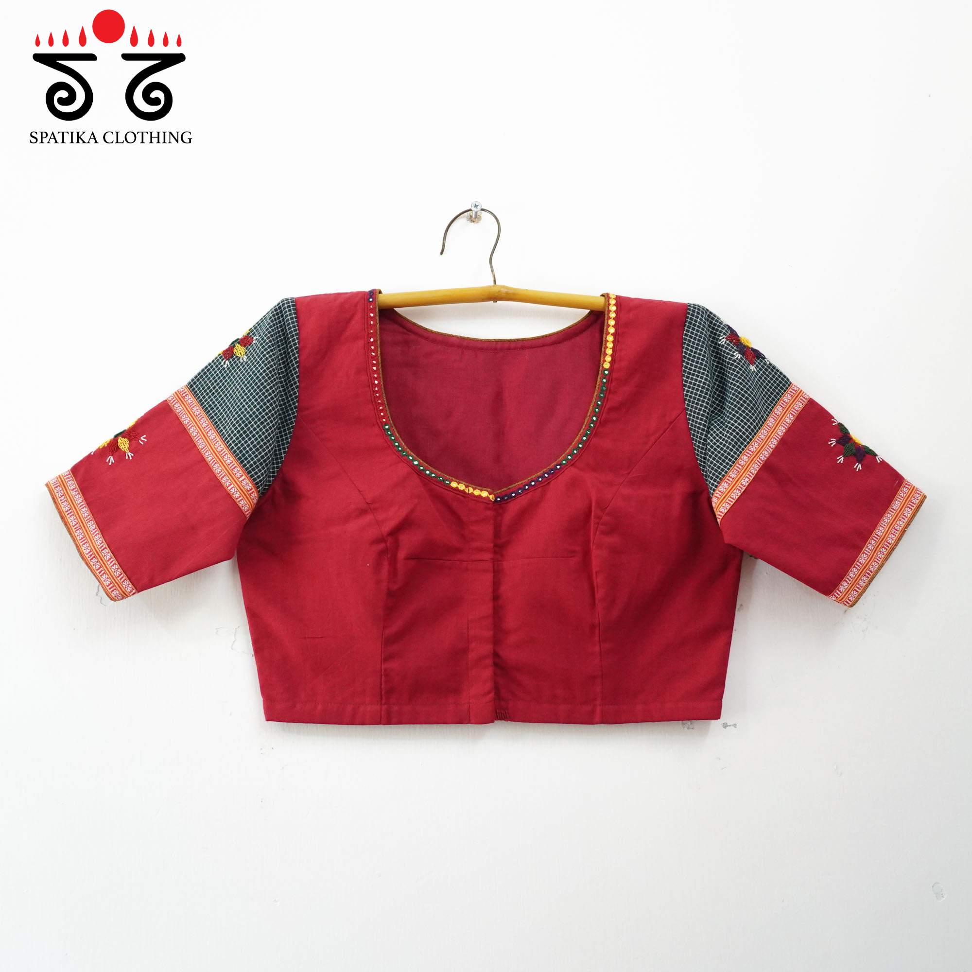 Red  Deepa - Handcrafted Blouse