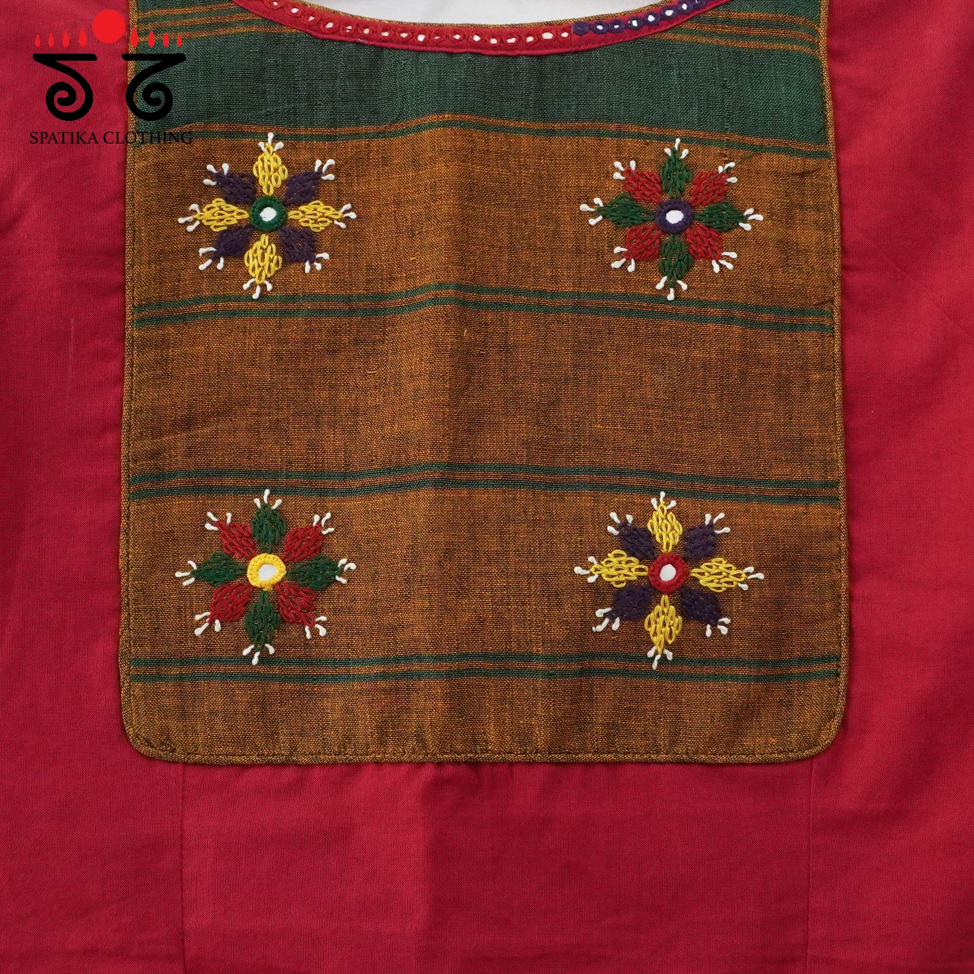 Red  Deepa - Handcrafted Blouse