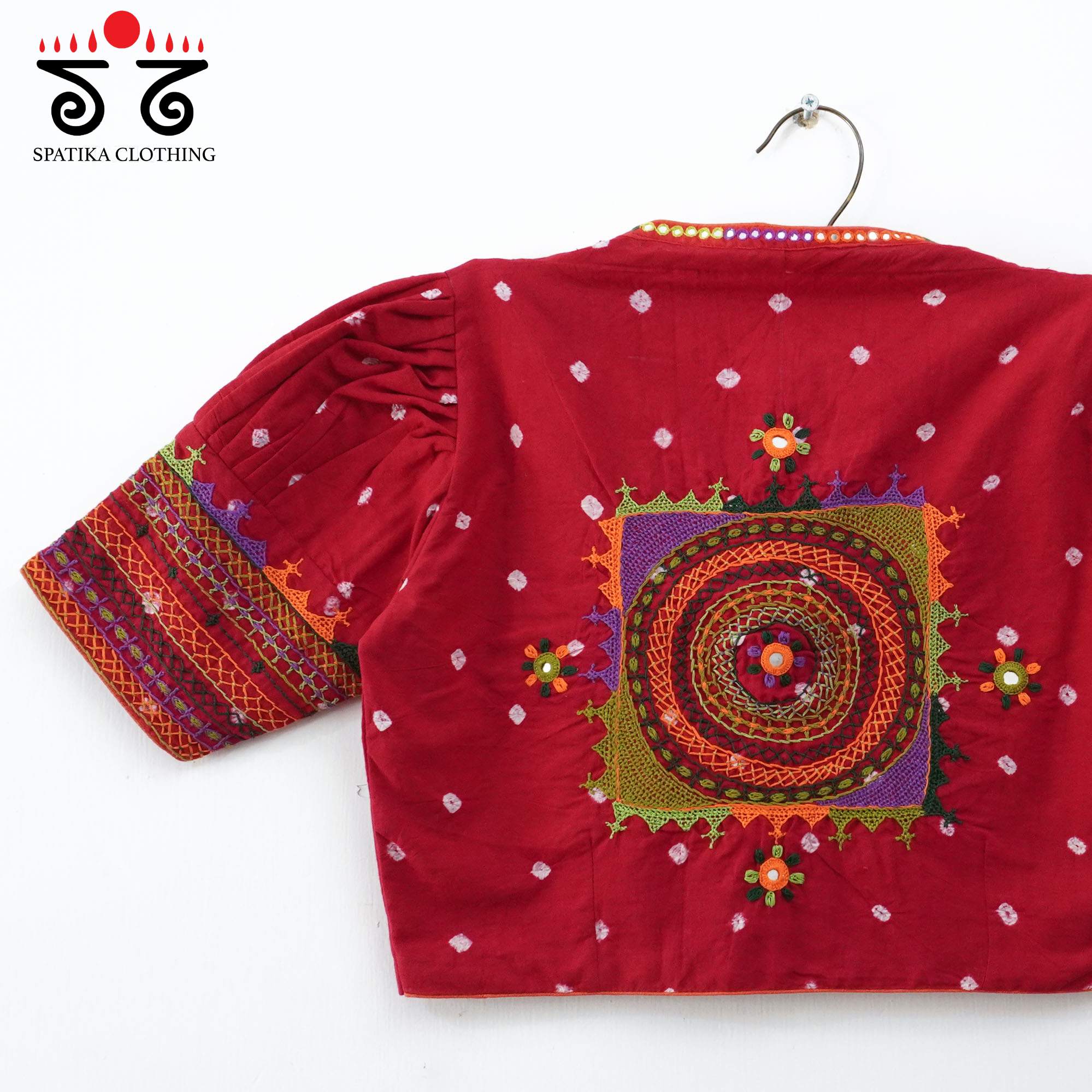 Red Lambani - Bandhani blouse