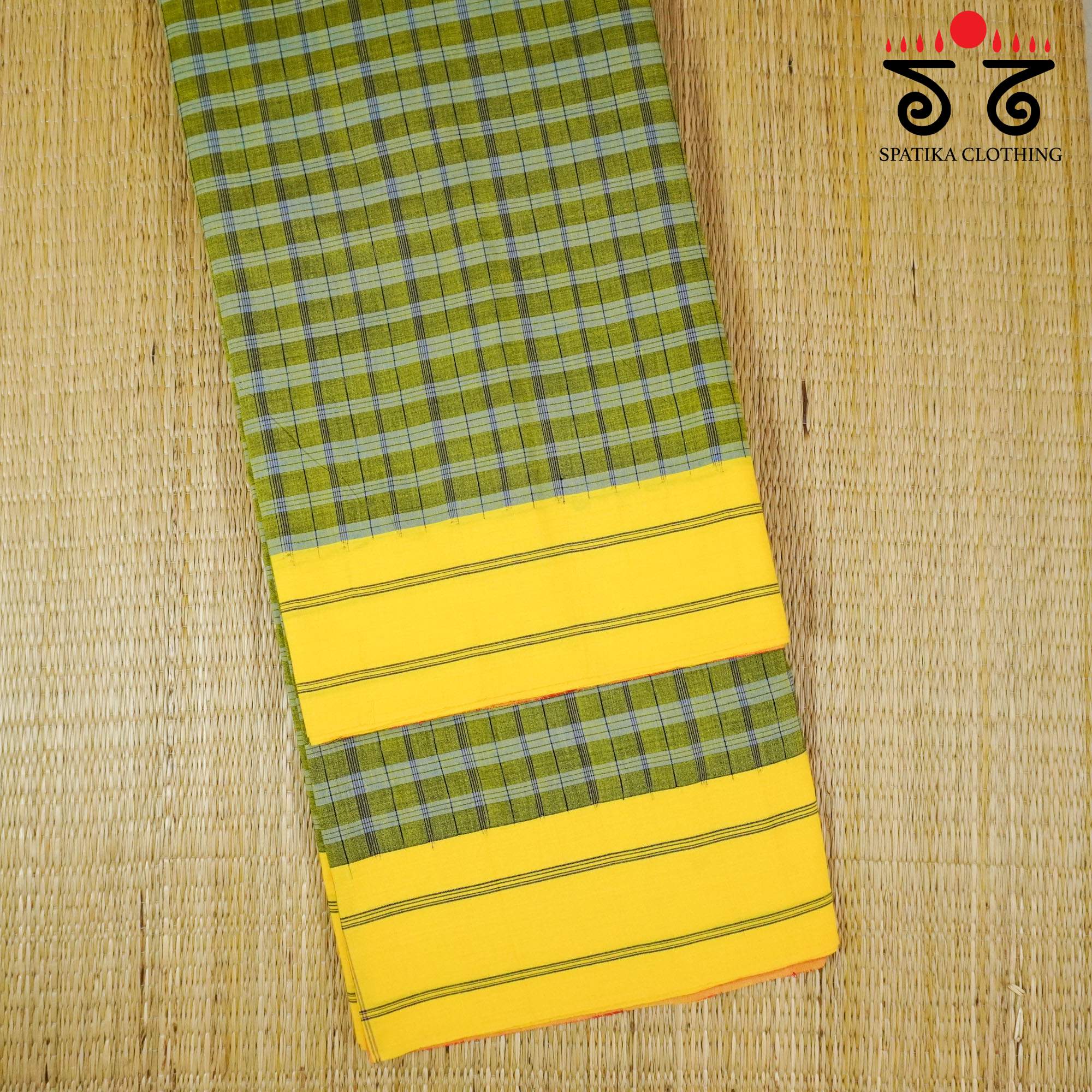 Green Ilkal Handwoven Cotton Saree - Special Edition