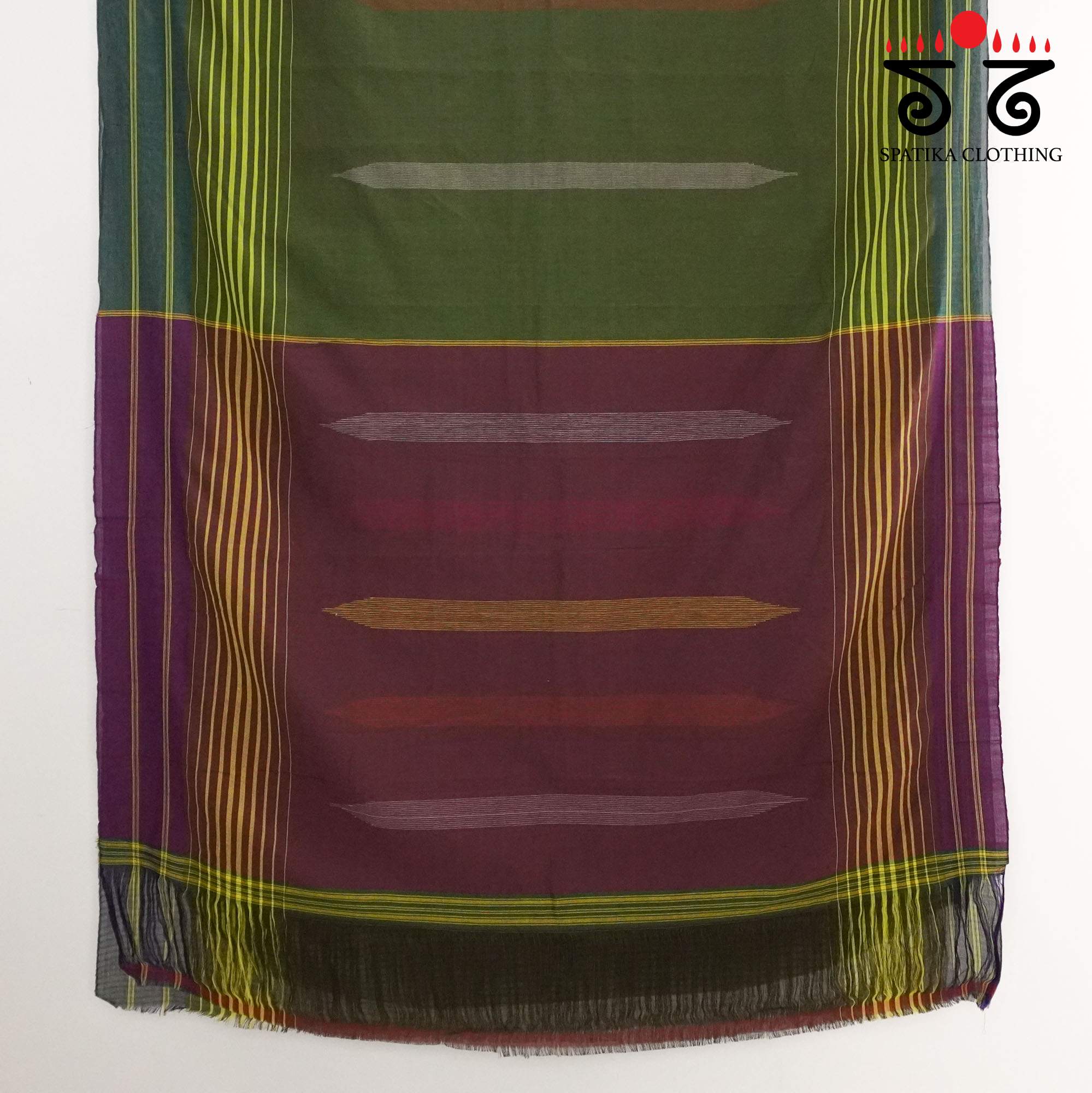 Green Ilkal Handwoven Cotton Saree - Special Edition
