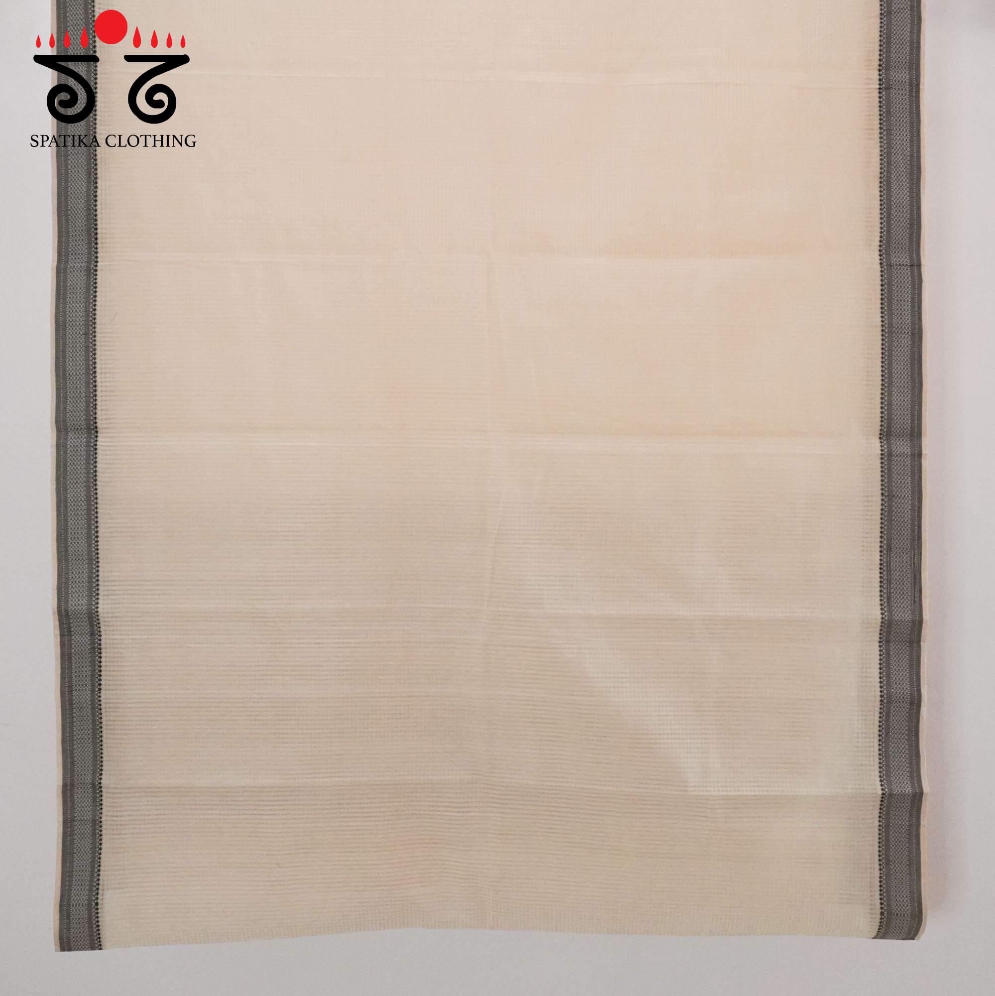 Off white Andhra Handwoven Cotton Saree With Special Blouse
