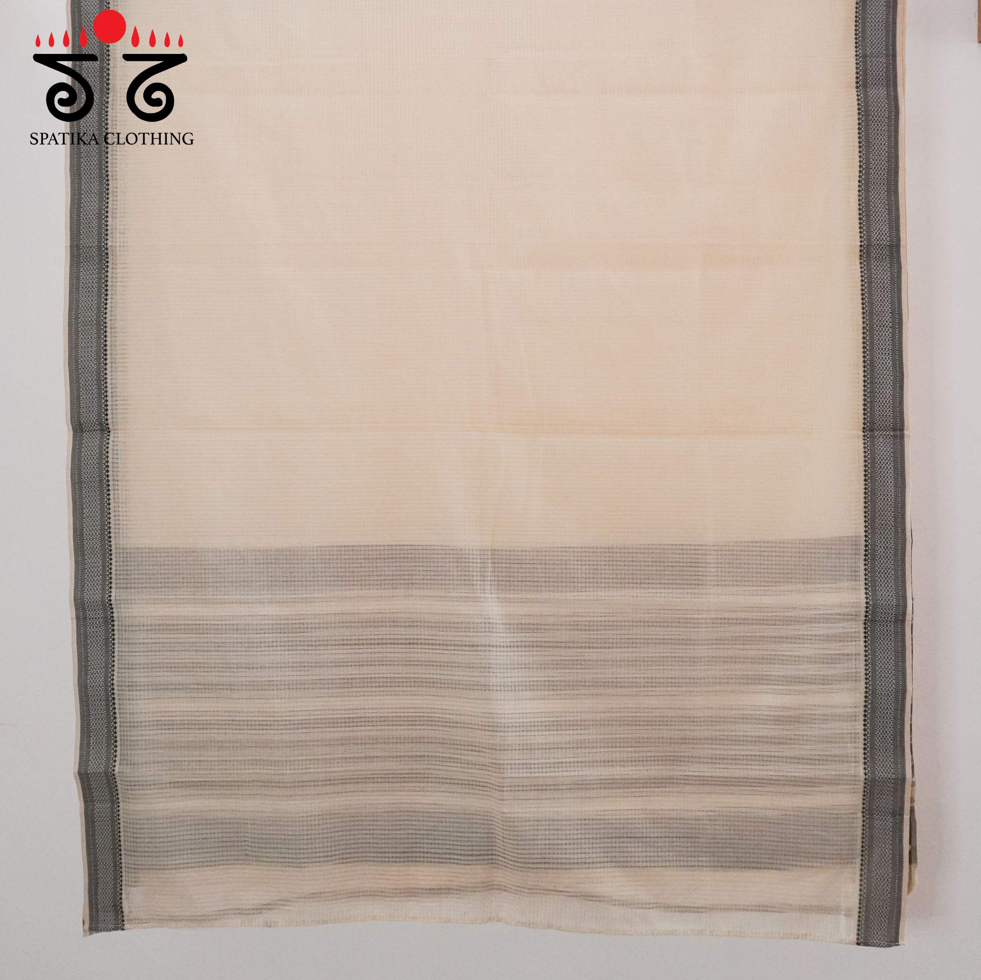 Off white Andhra Handwoven Cotton Saree With Special Blouse