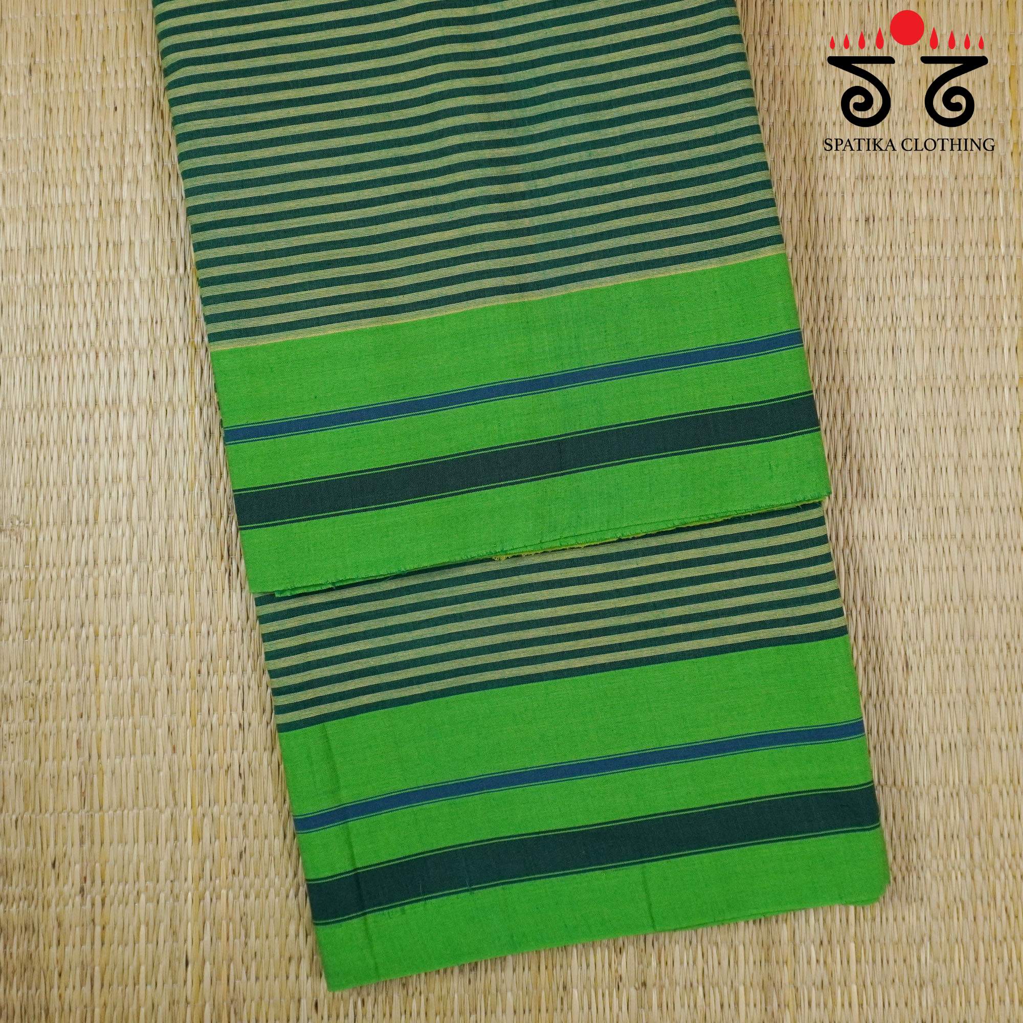 Green Ilkal Handwoven Cotton Saree - Special Edition