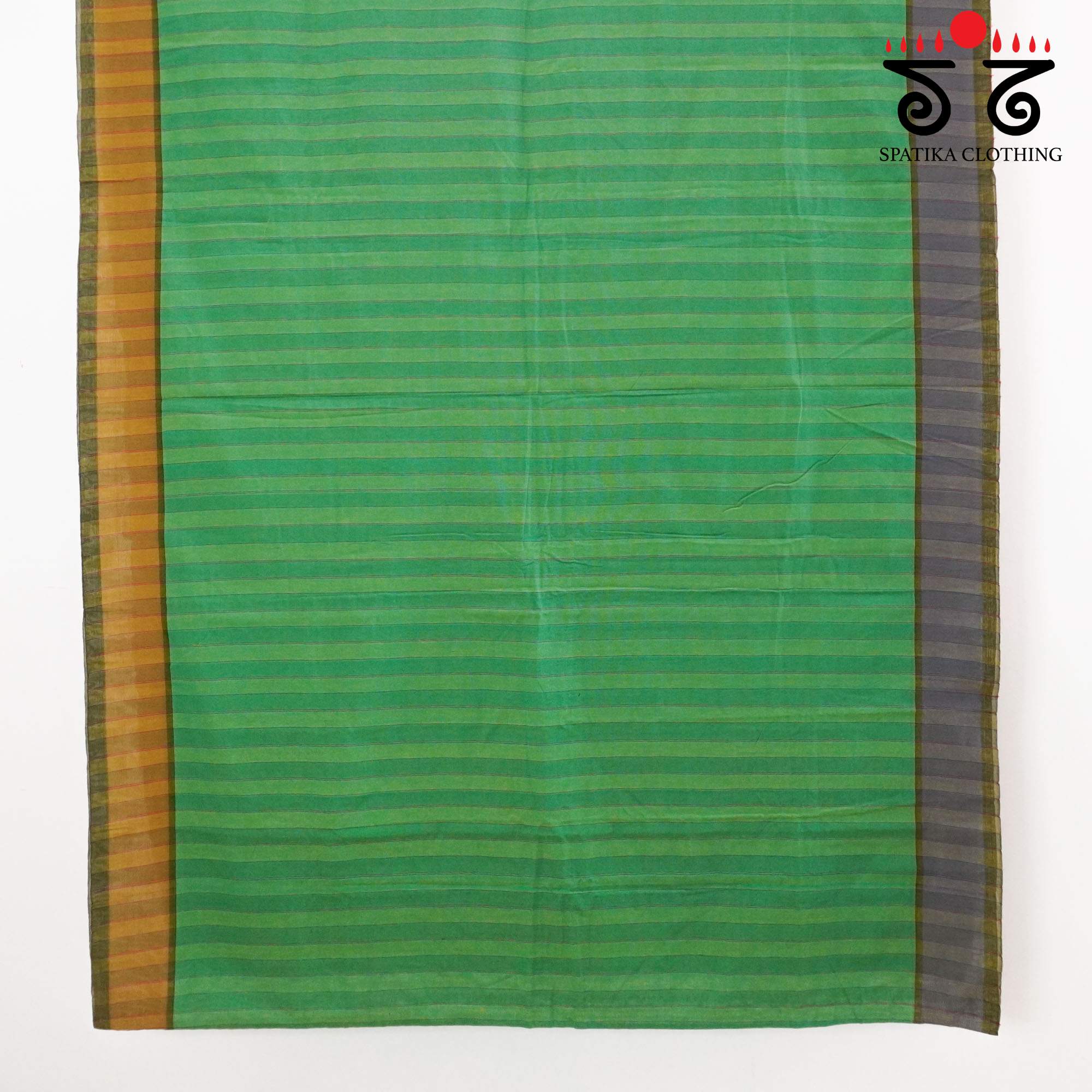 Green Ilkal Handwoven Cotton Saree - Special Edition