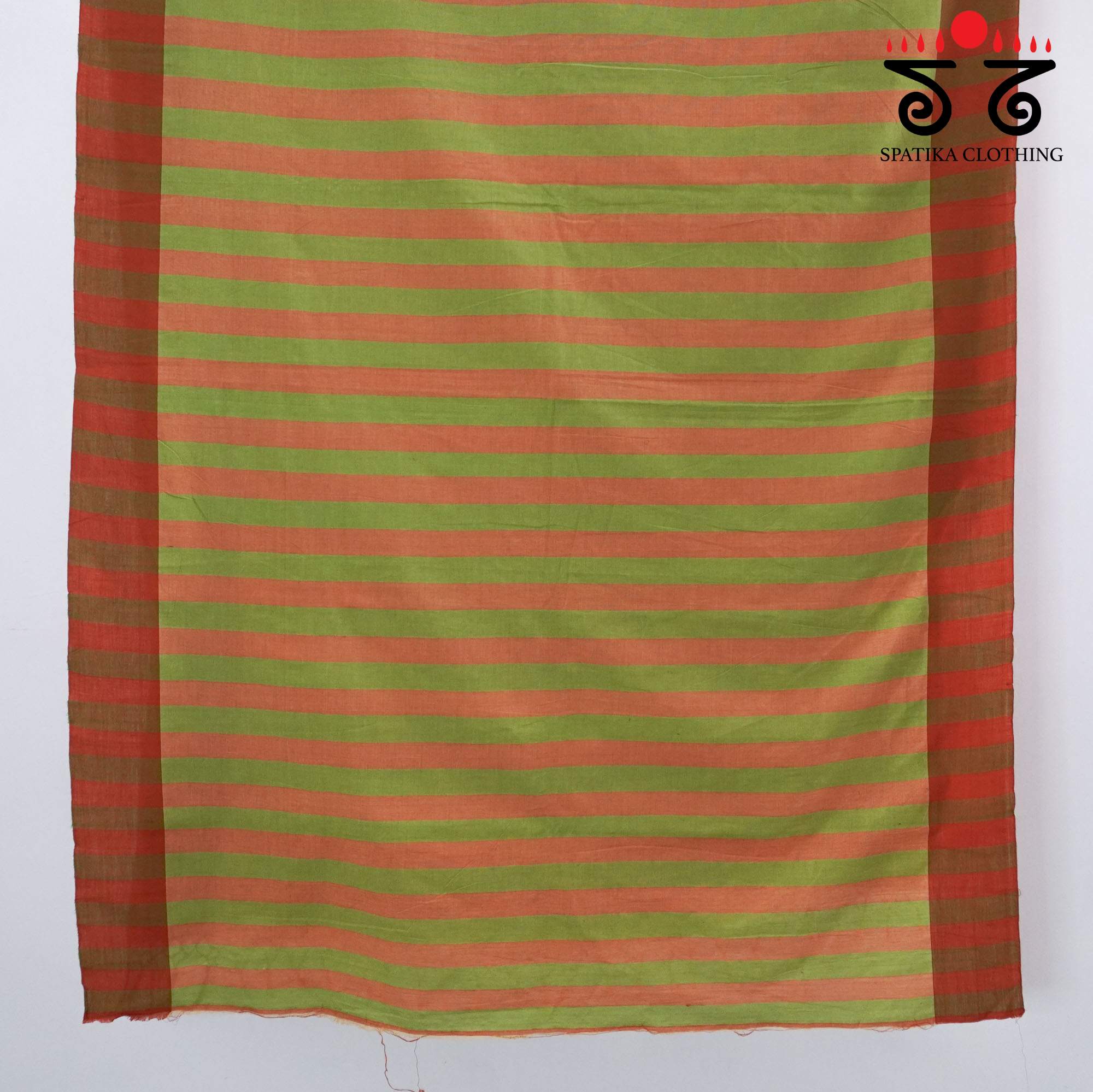 Orange Ilkal Handwoven Cotton Saree - Special Edition