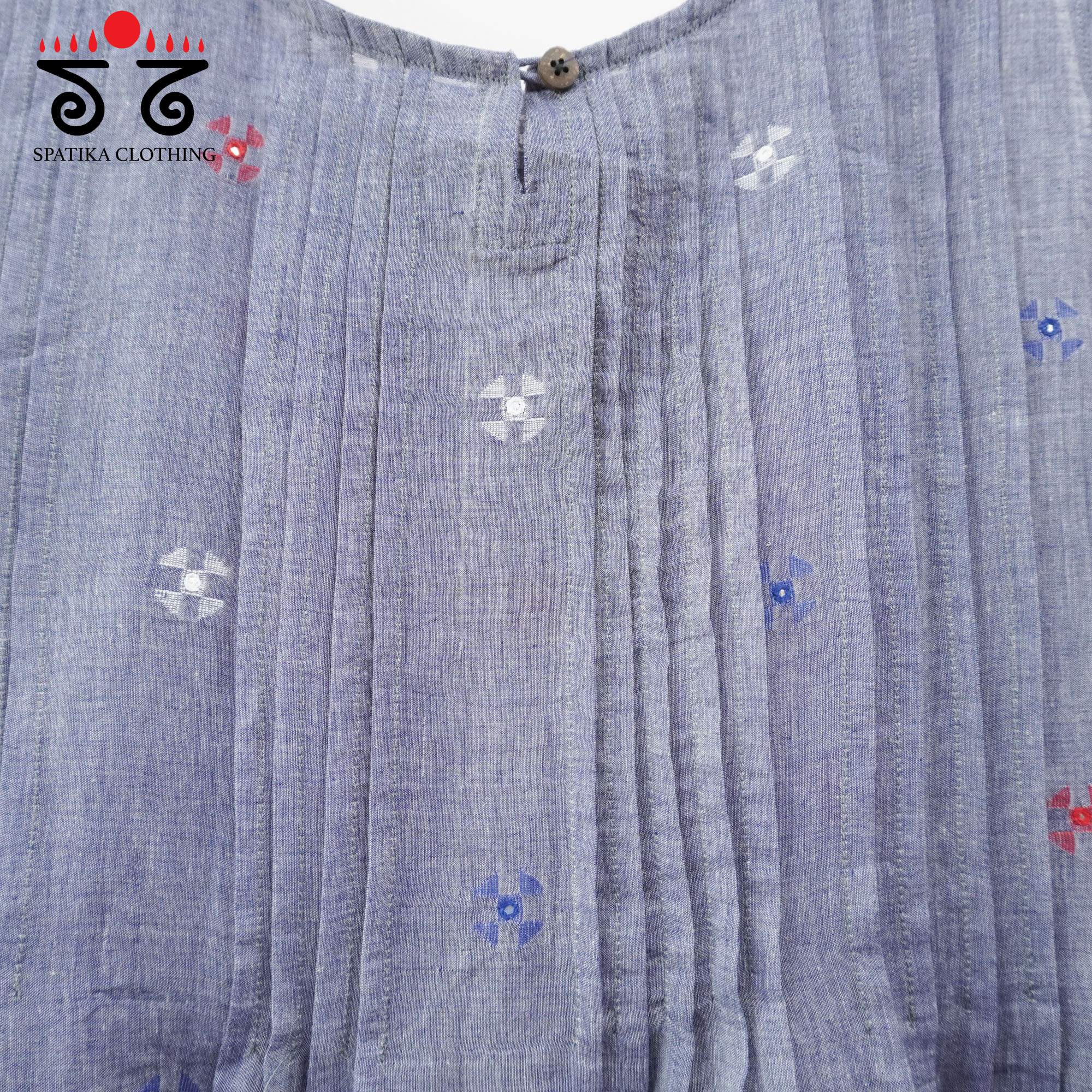 Jamdhani Pleated Top