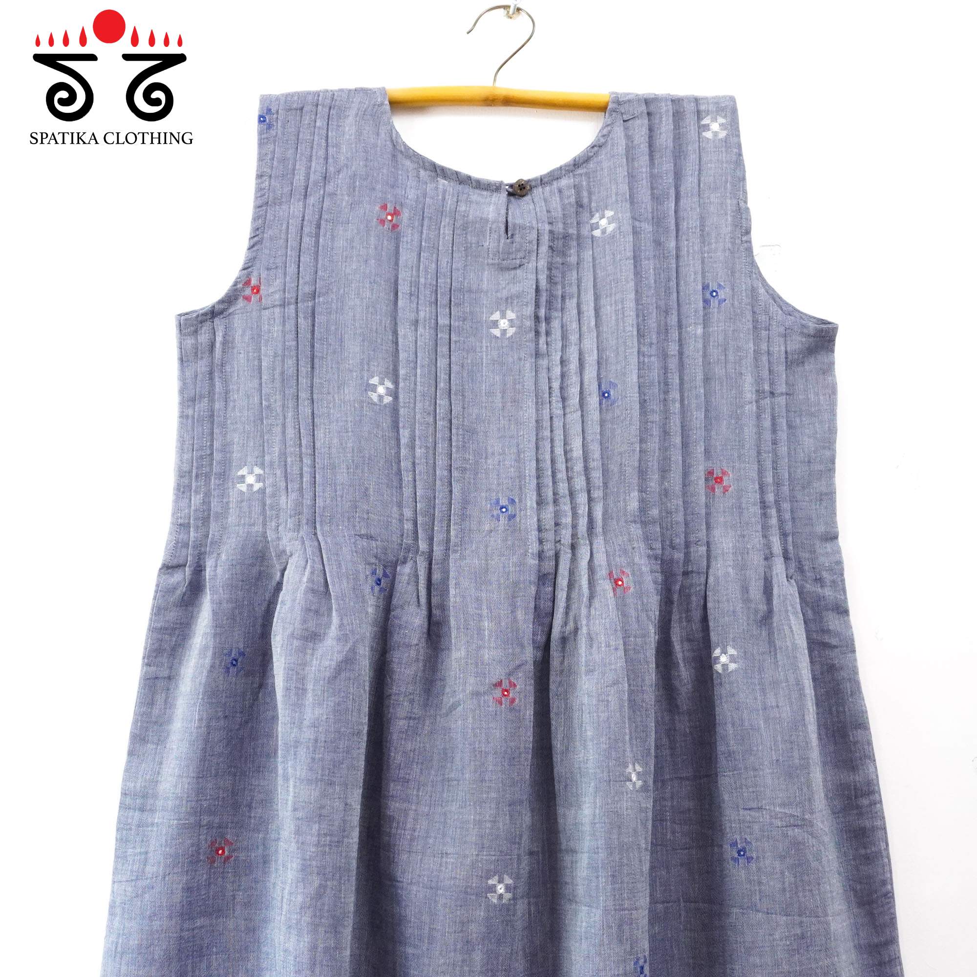 Jamdhani Pleated Top