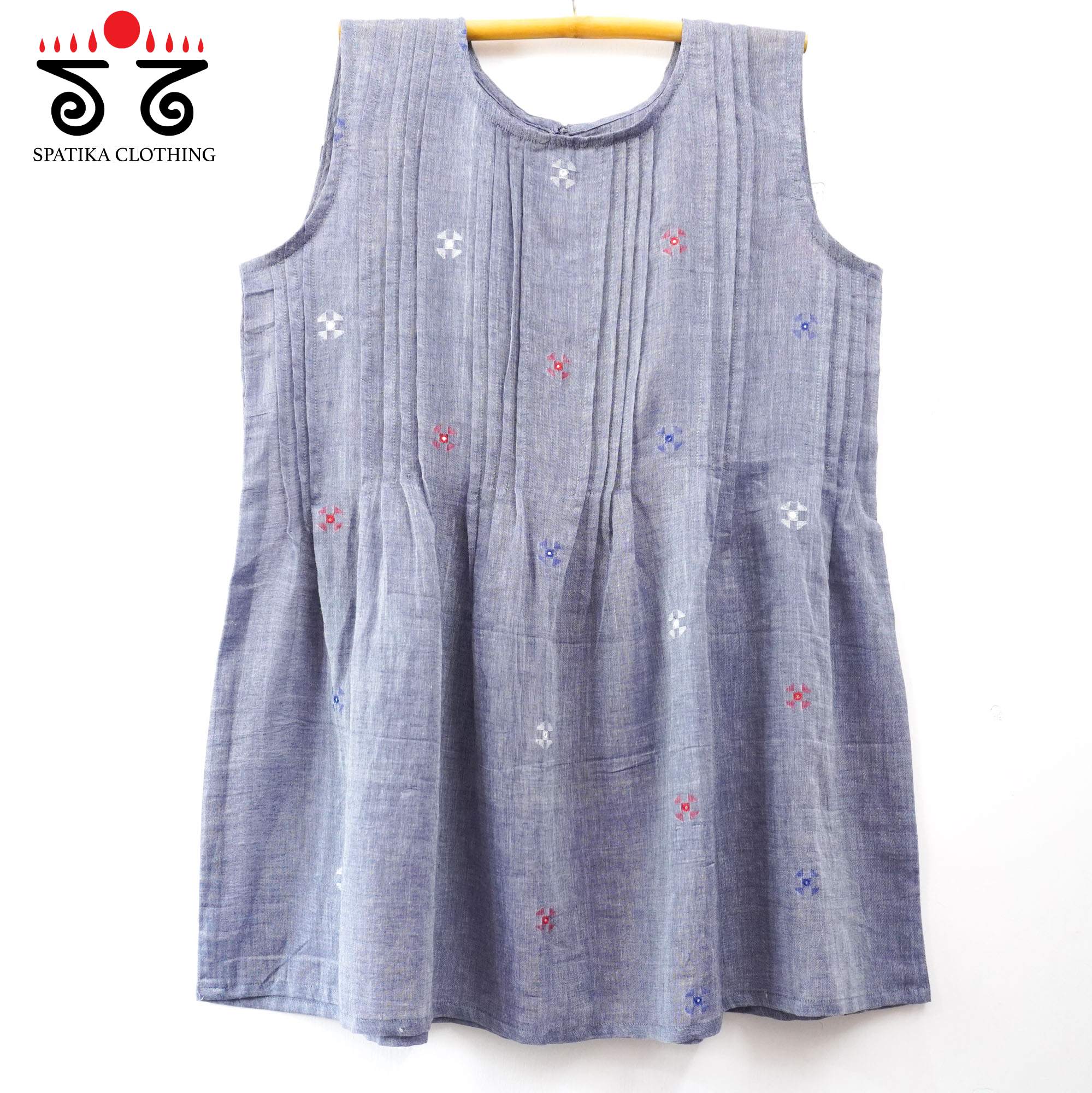 Jamdhani Pleated Top