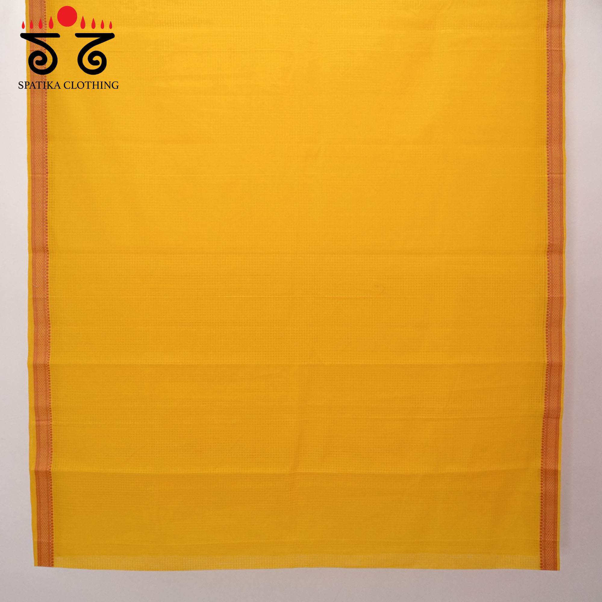 Yellow Andhra Handwoven Cotton Saree With Special Blouse
