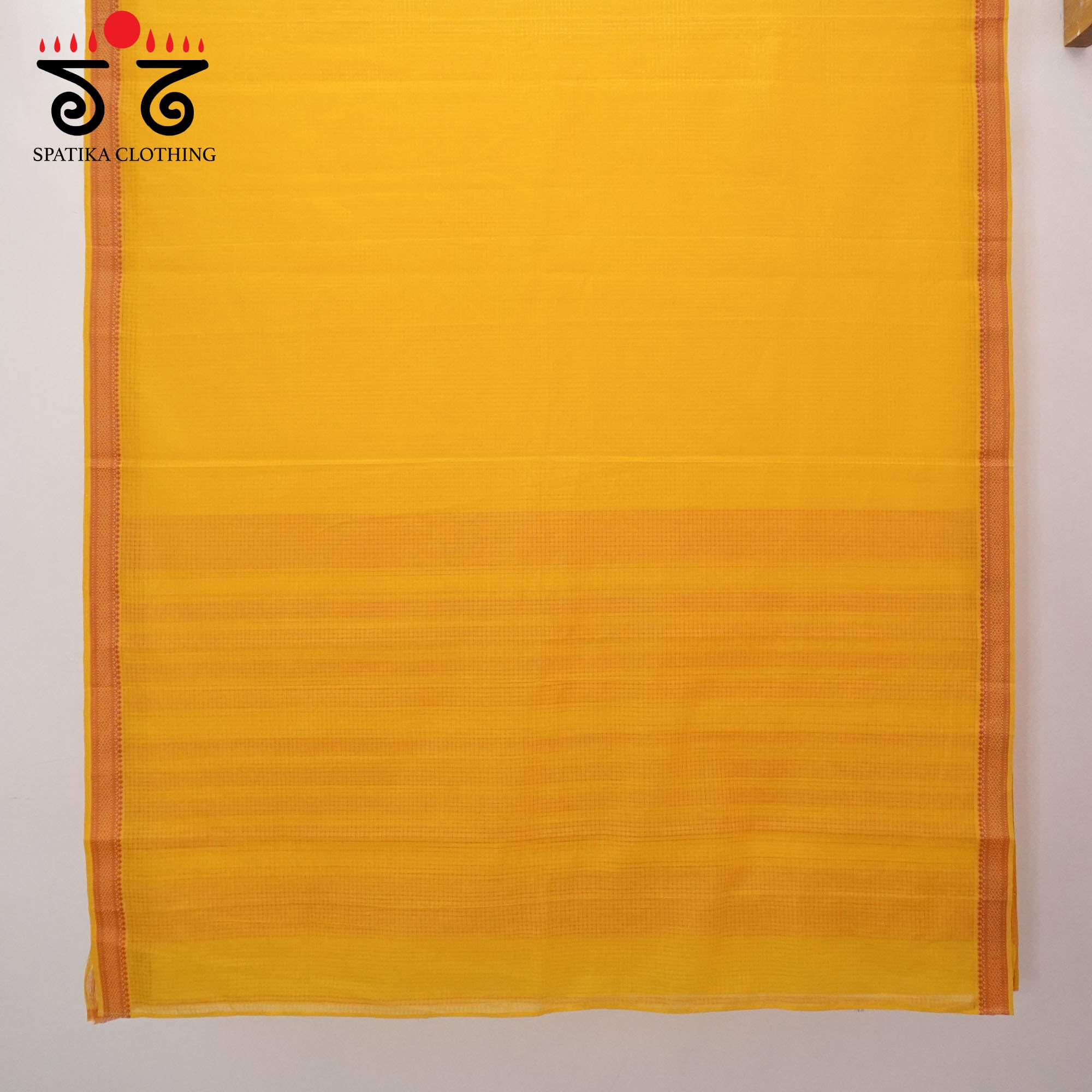 Yellow Andhra Handwoven Cotton Saree With Special Blouse