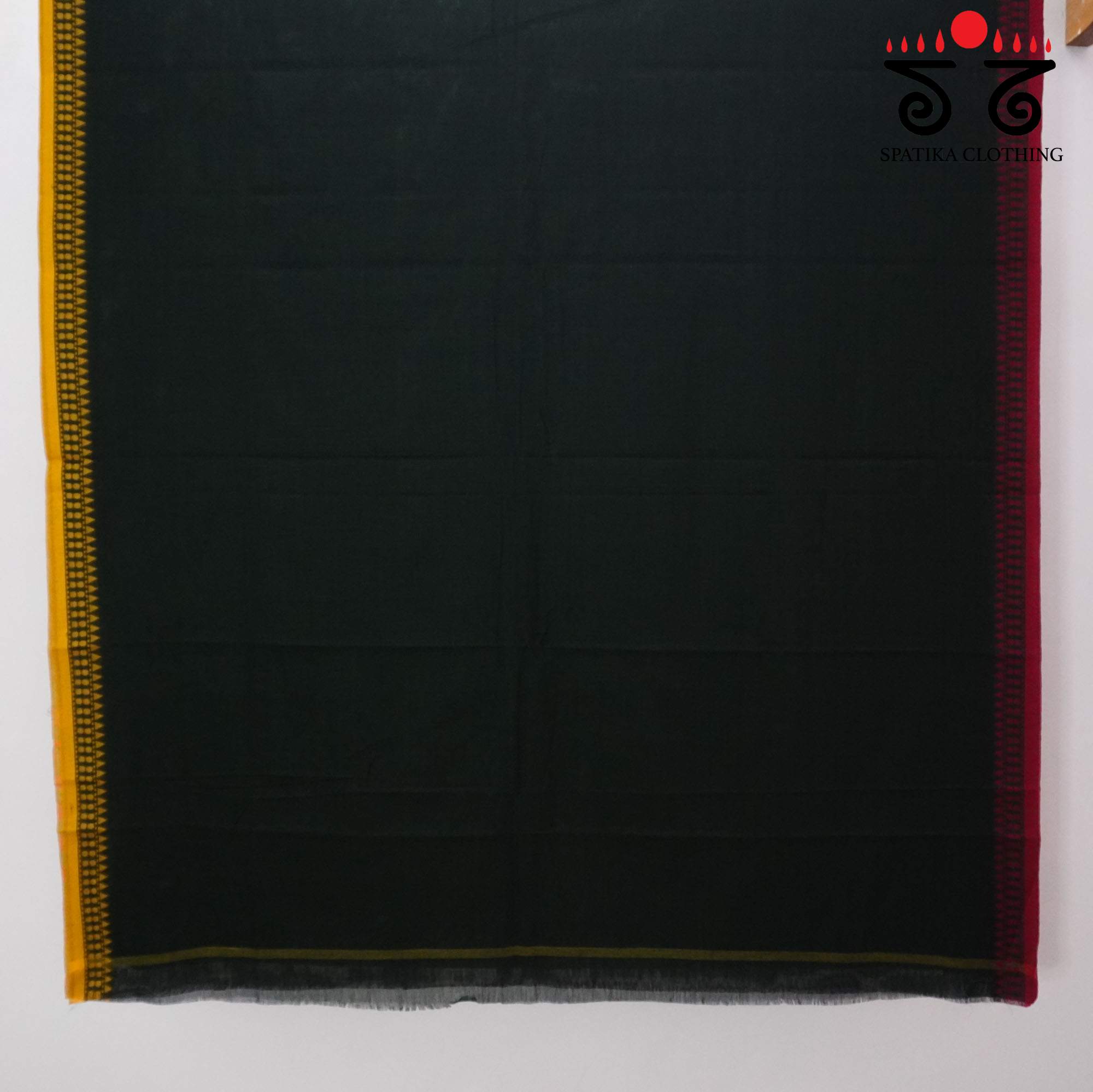 Green Begampur Handwoven Cotton Saree