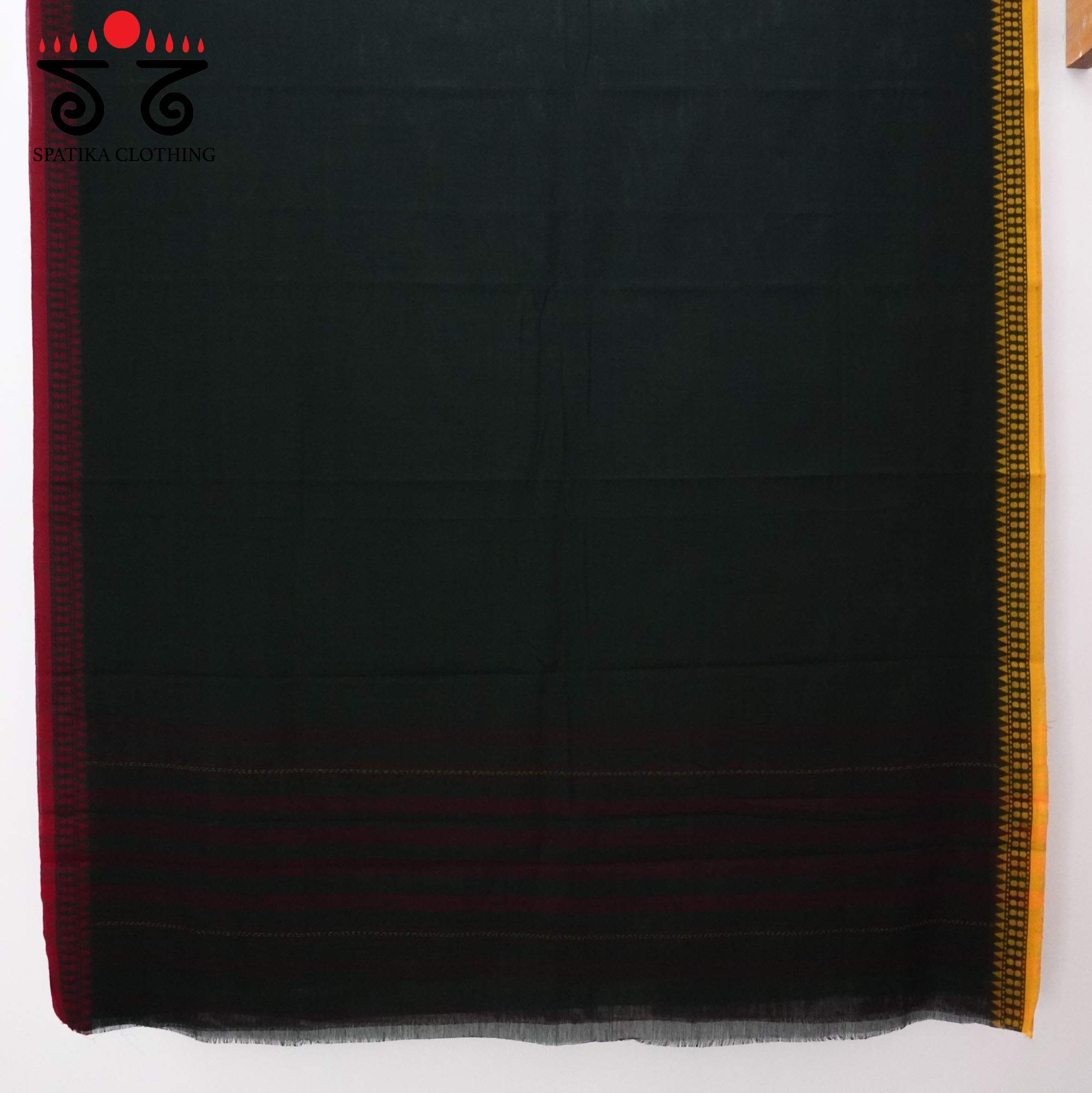 Green Begampur Handwoven Cotton Saree