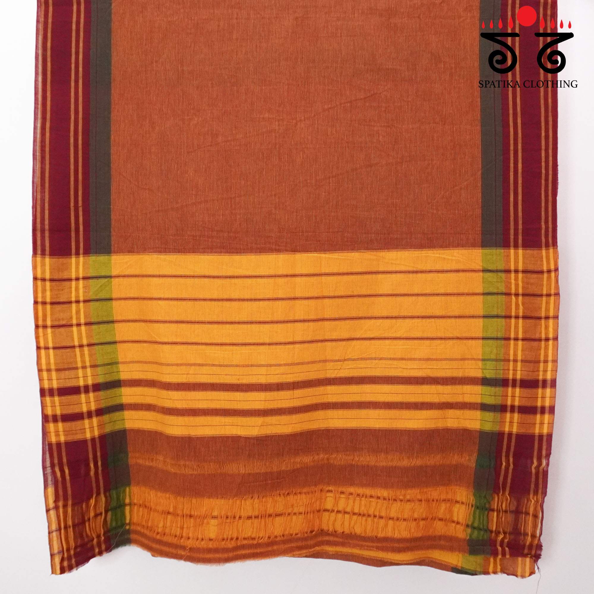 Brown Sudha Kaddi Handwoven Cotton Saree