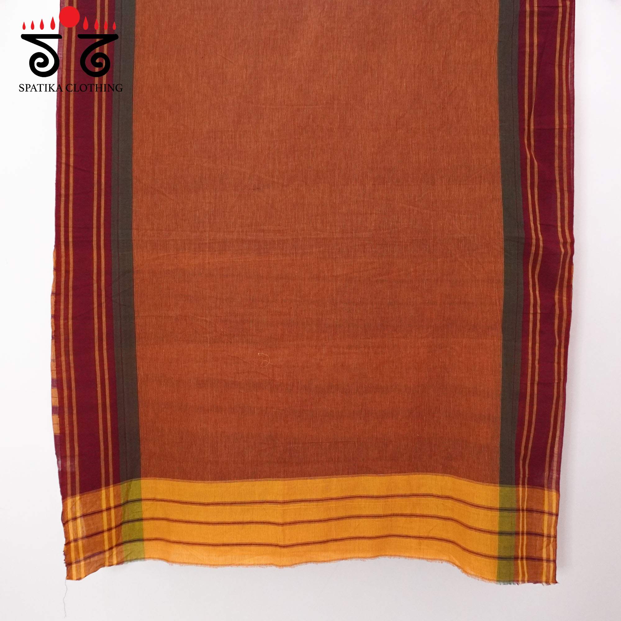 Brown Sudha Kaddi Handwoven Cotton Saree