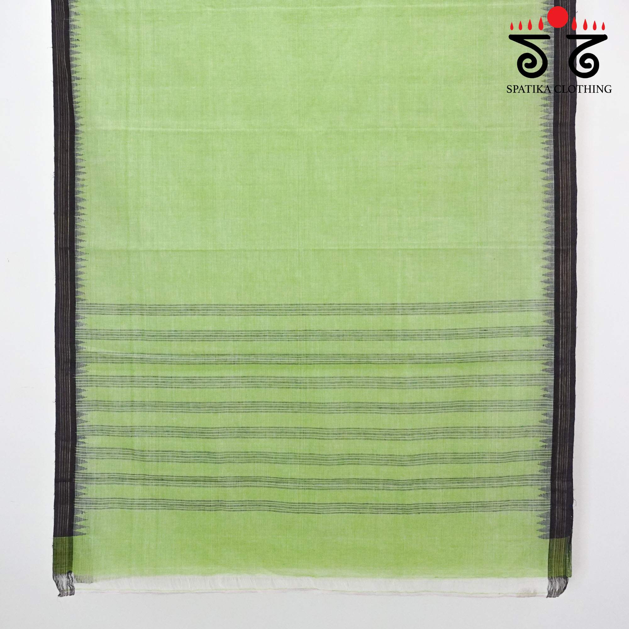 Green Ponduru Handspun Cotton Saree