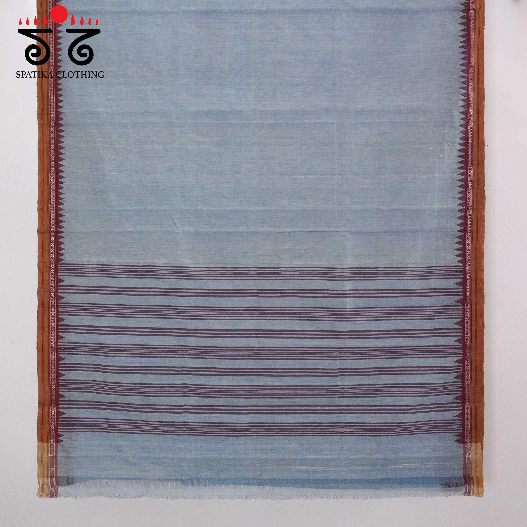 Blue Ponduru Handspun Cotton Saree