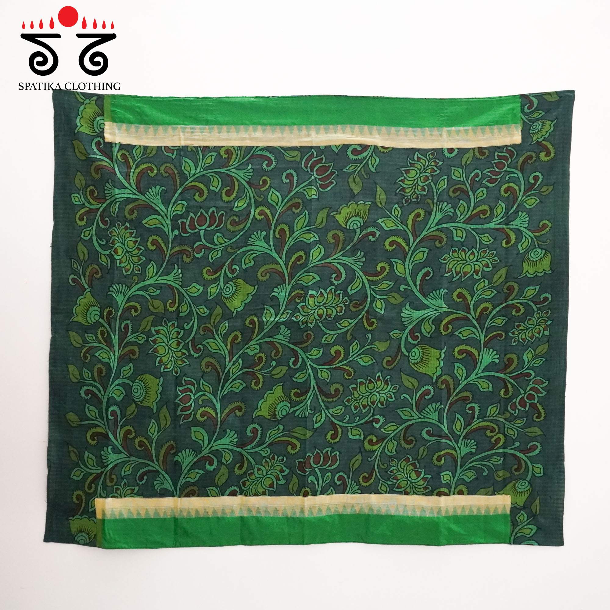 Yellow Ponduru Handspun Cotton Saree With Special Blouse
