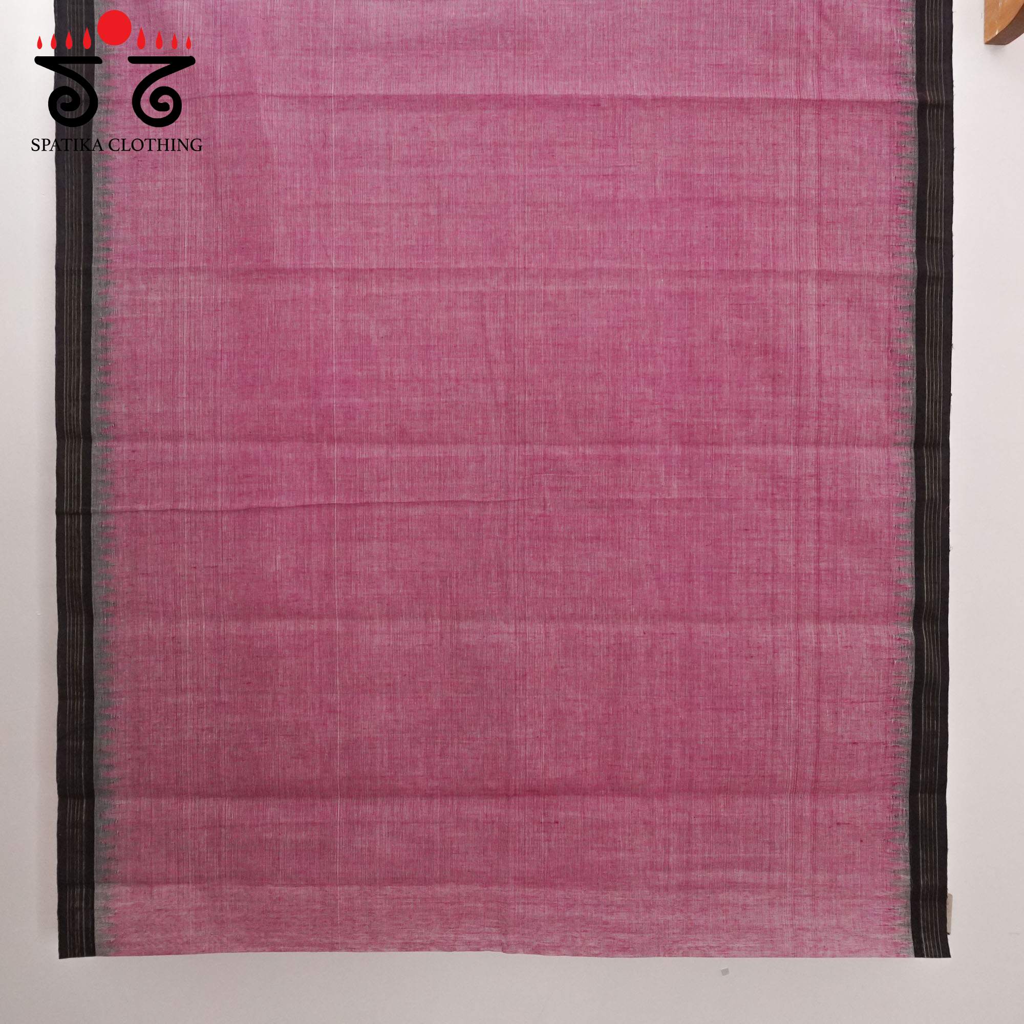 Pink Ponduru Handspun Cotton Saree With Special Blouse
