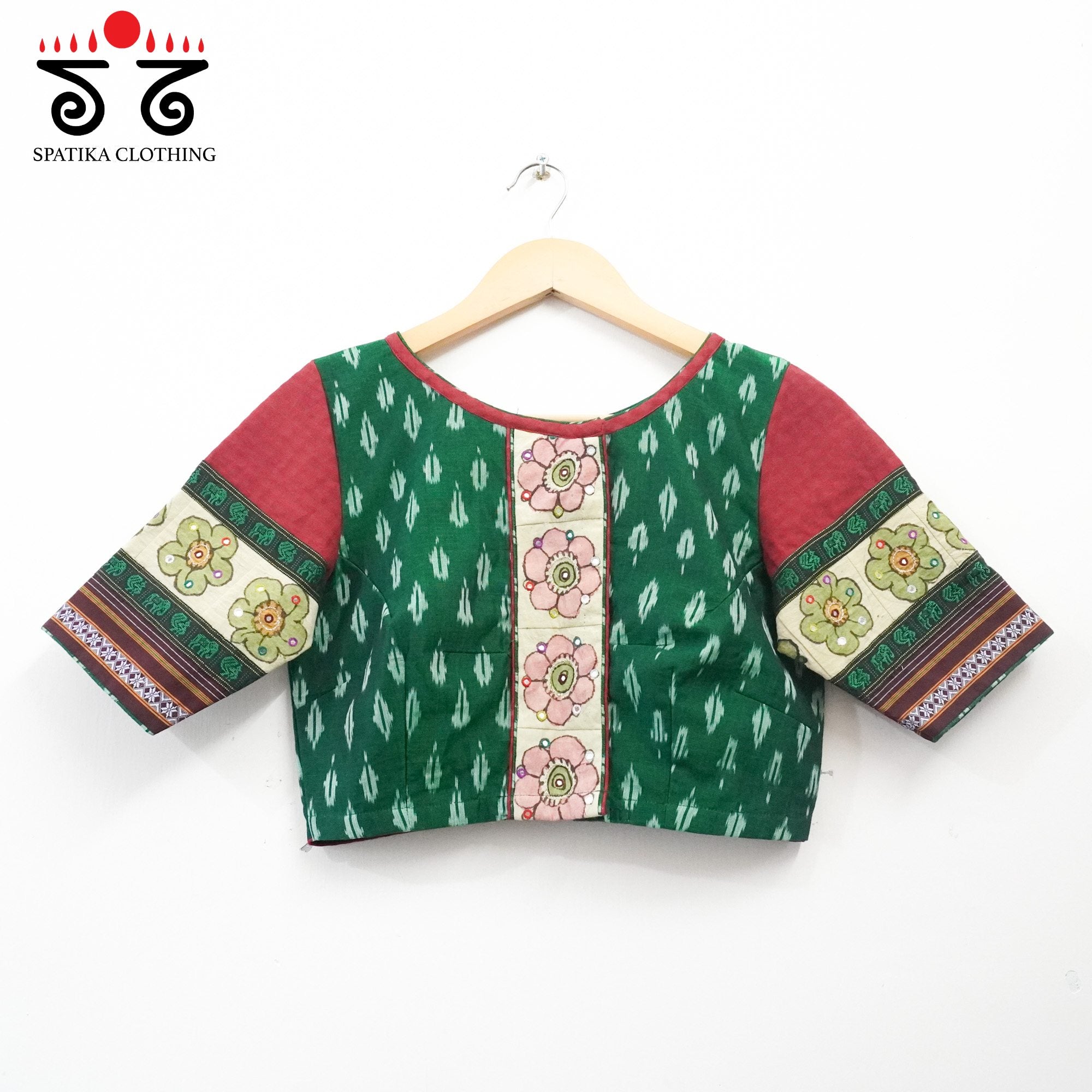 Ikat - Pen Kalamkari Handcrafted Blouse New!