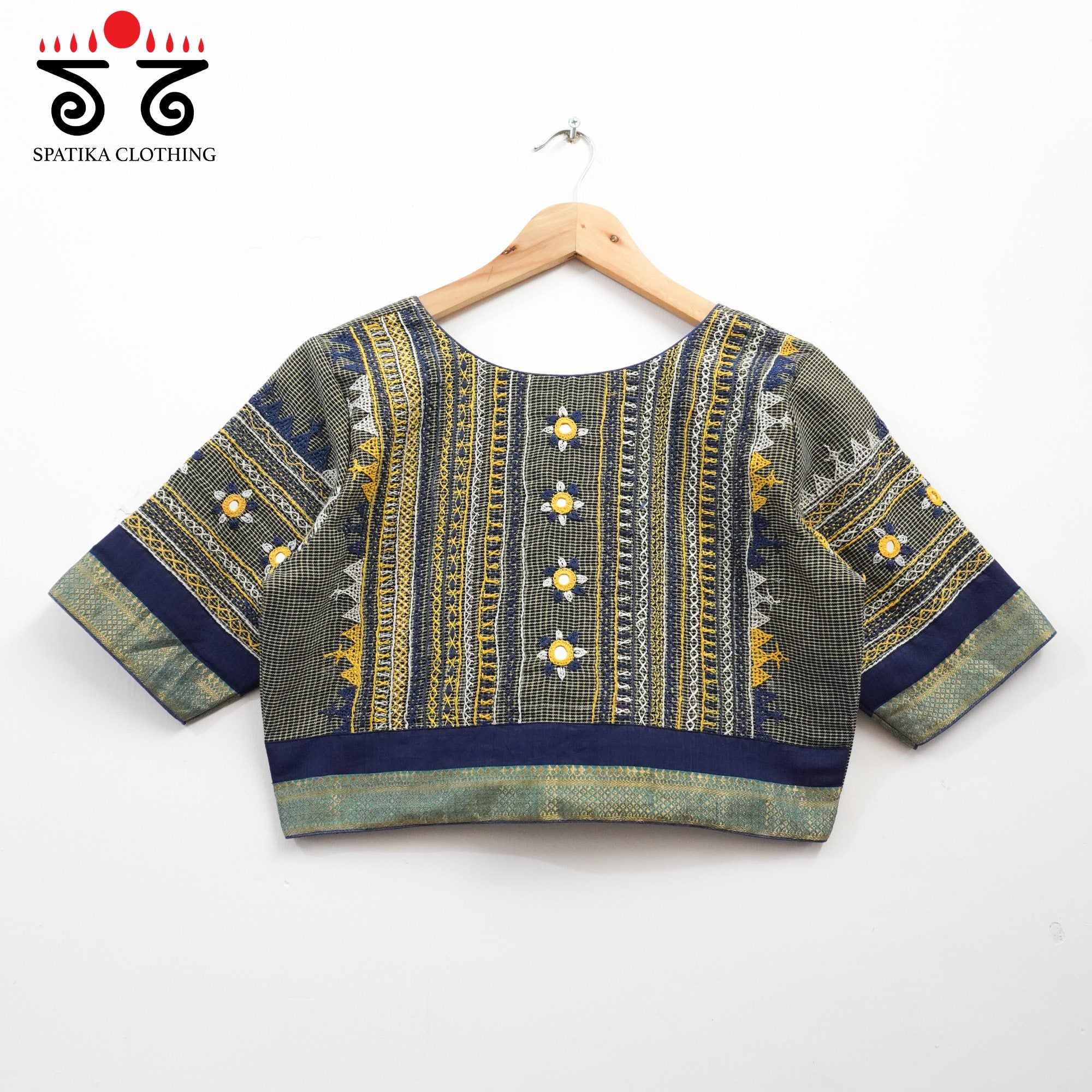 Blue Kashi - The Festive Lambani Blouse