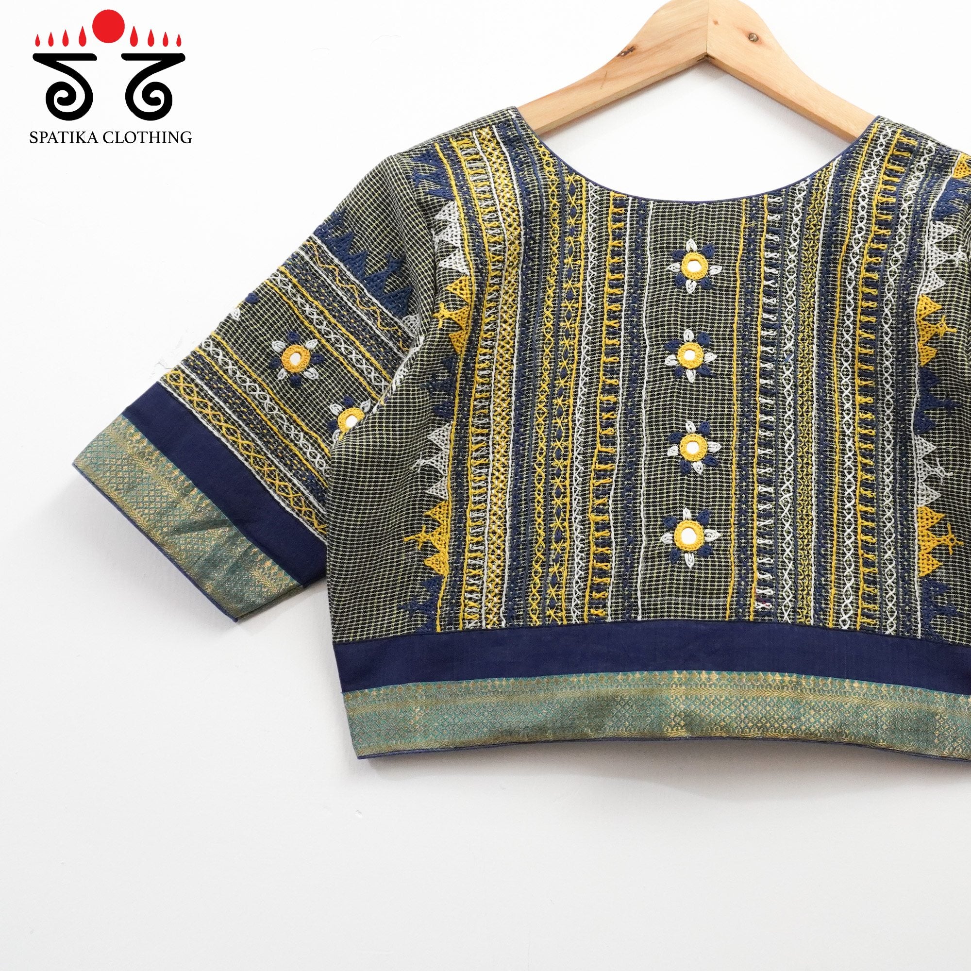 Blue Kashi - The Festive Lambani Blouse