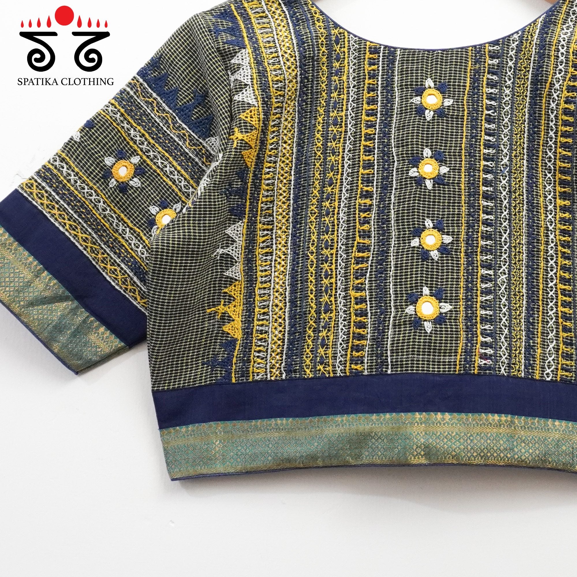 Blue Kashi - The Festive Lambani Blouse