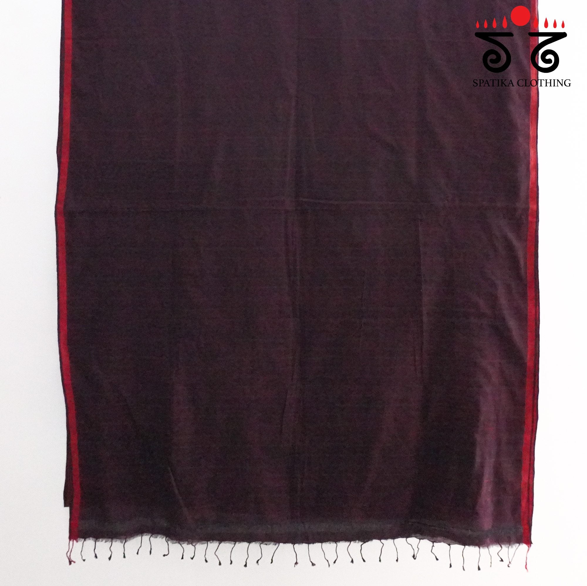 Brown Jamdhani Bengal Cotton Saree
