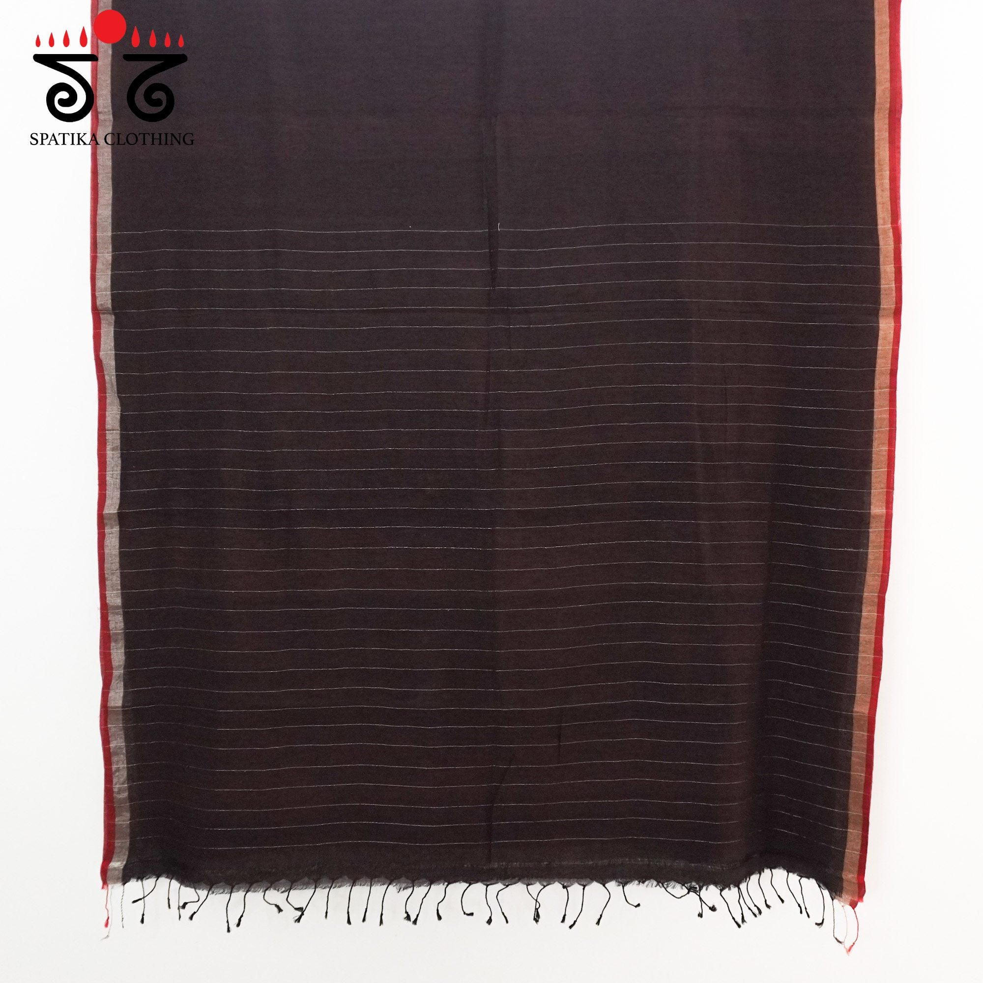 Jamdhani Elephants-Brown Bengal Cotton Saree