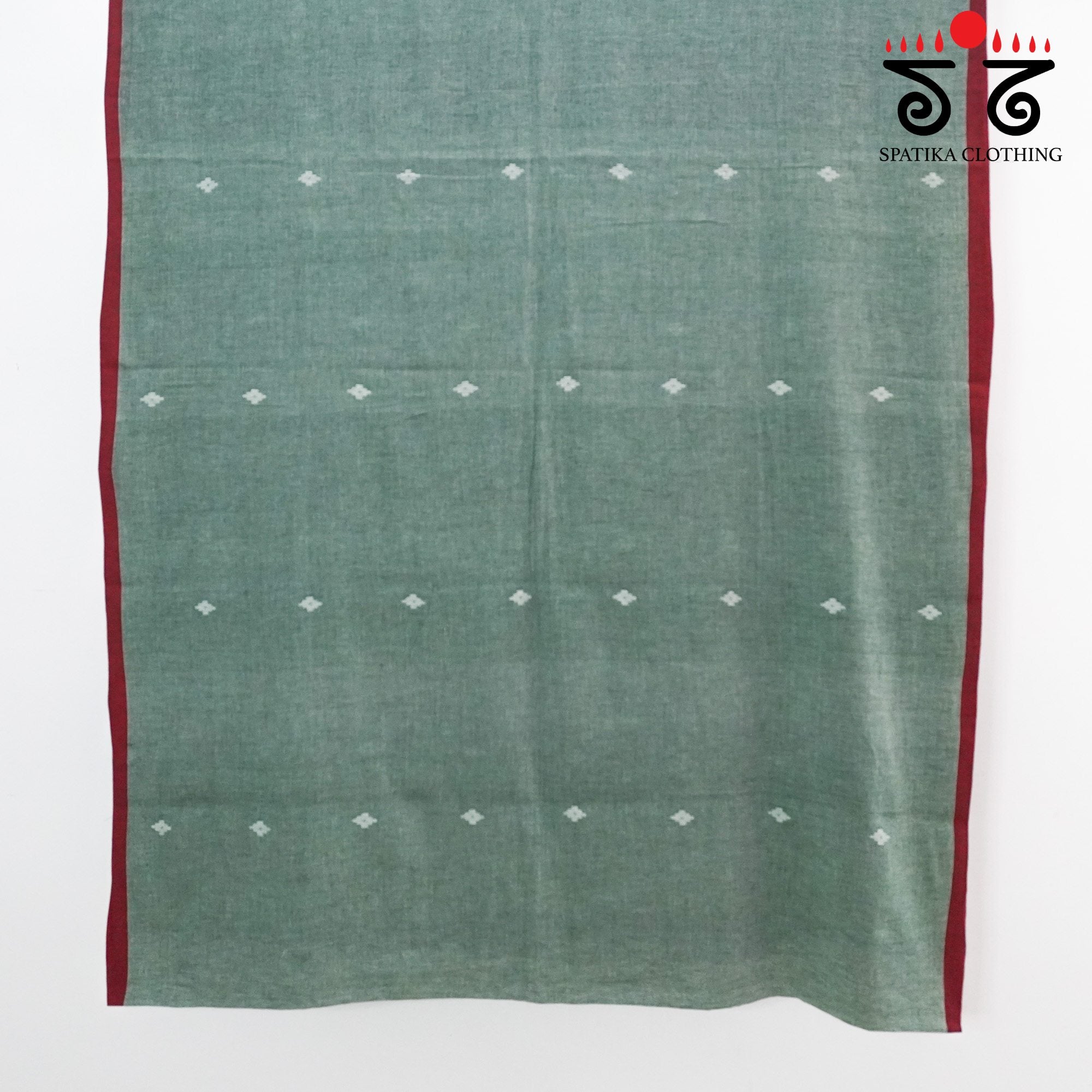 Jamdhani Elephants-Grey Bengal Cotton Saree