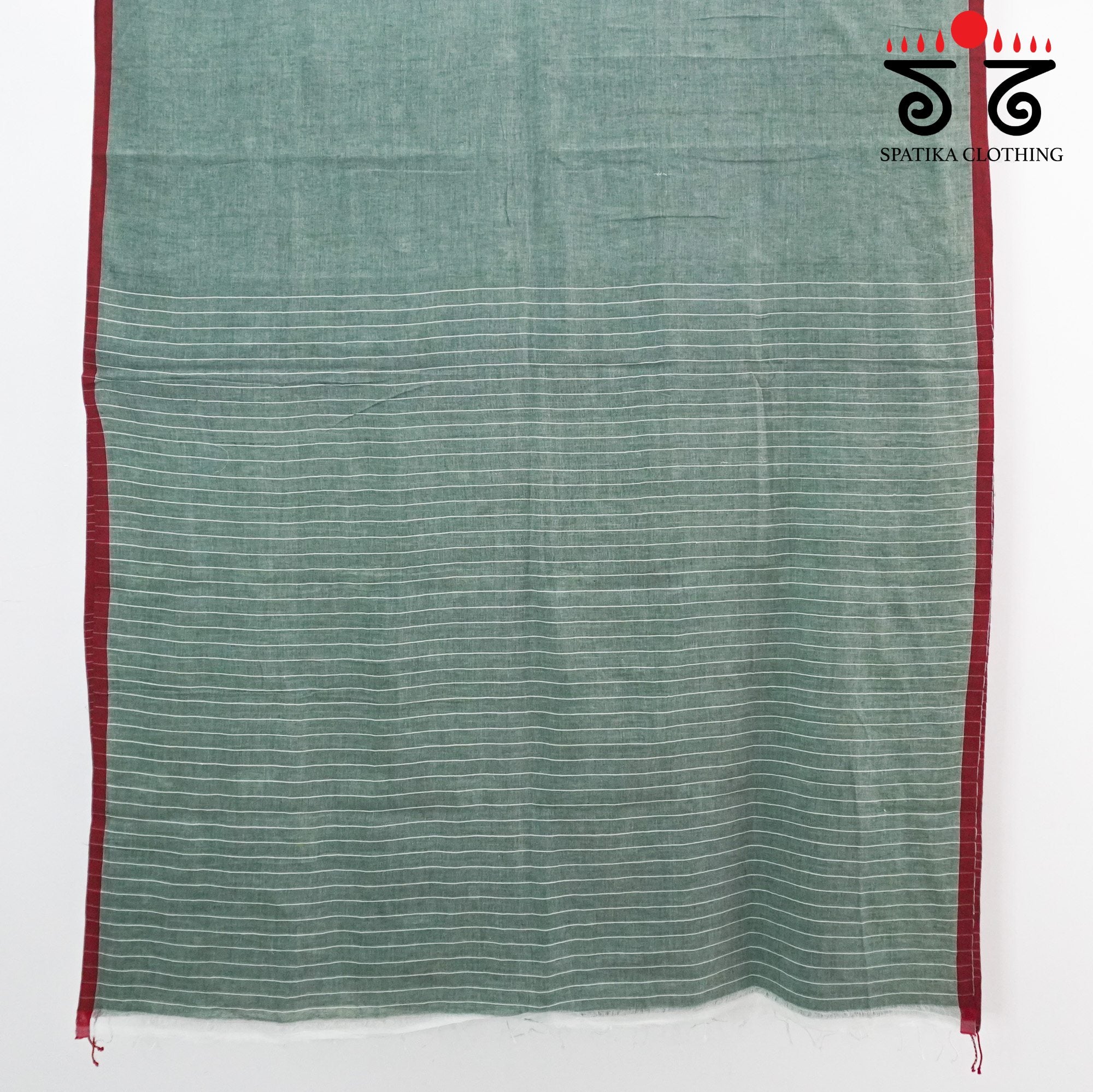 Jamdhani Elephants-Grey Bengal Cotton Saree