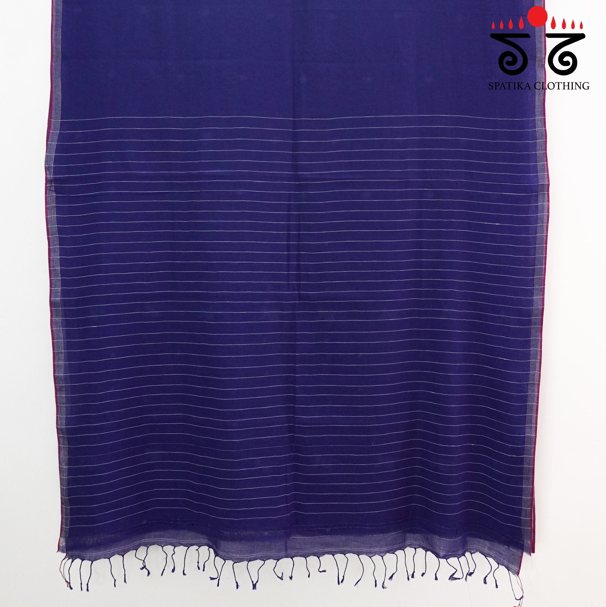 Jamdhani Elephants-Blue Bengal Cotton Saree