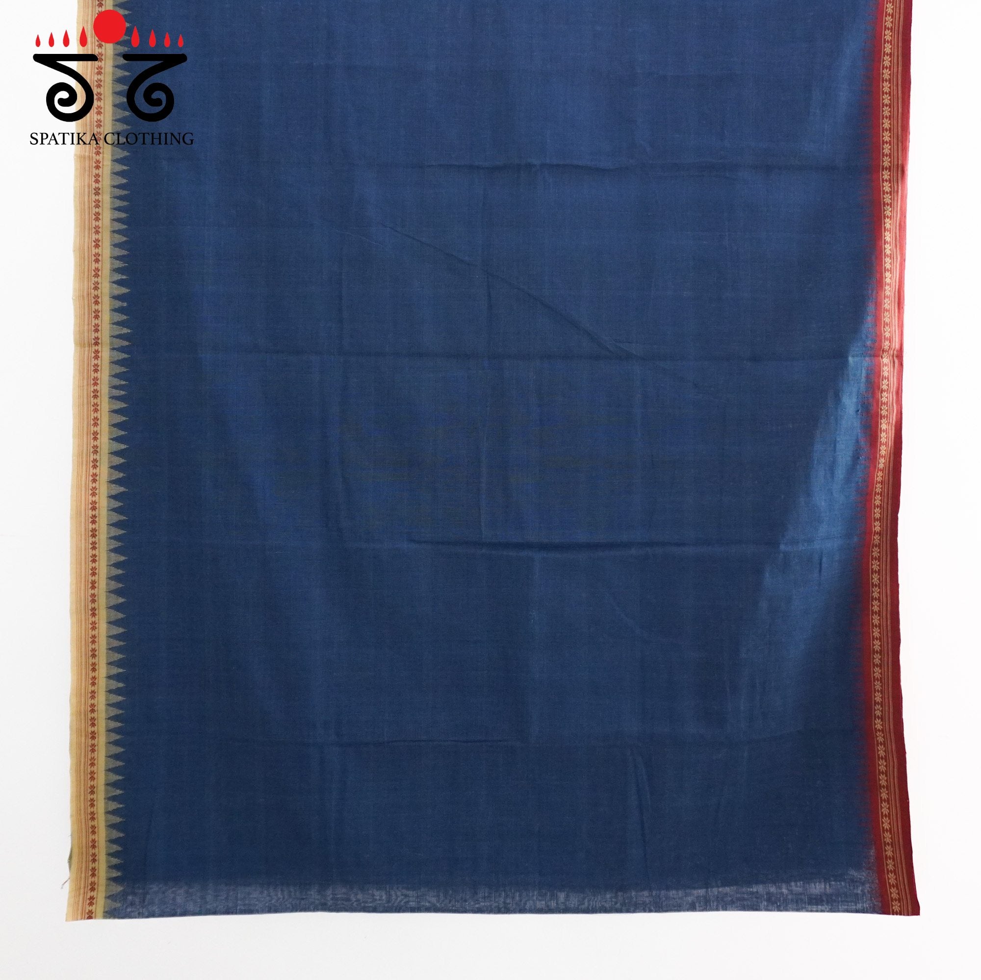 Blue Ponduru Handspun Cotton Saree