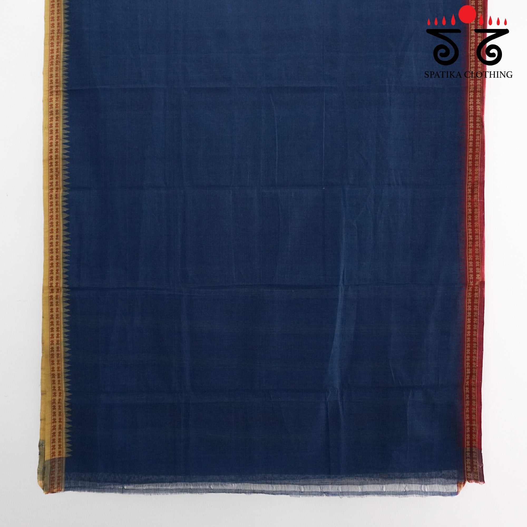 Blue Ponduru Handspun Cotton Saree