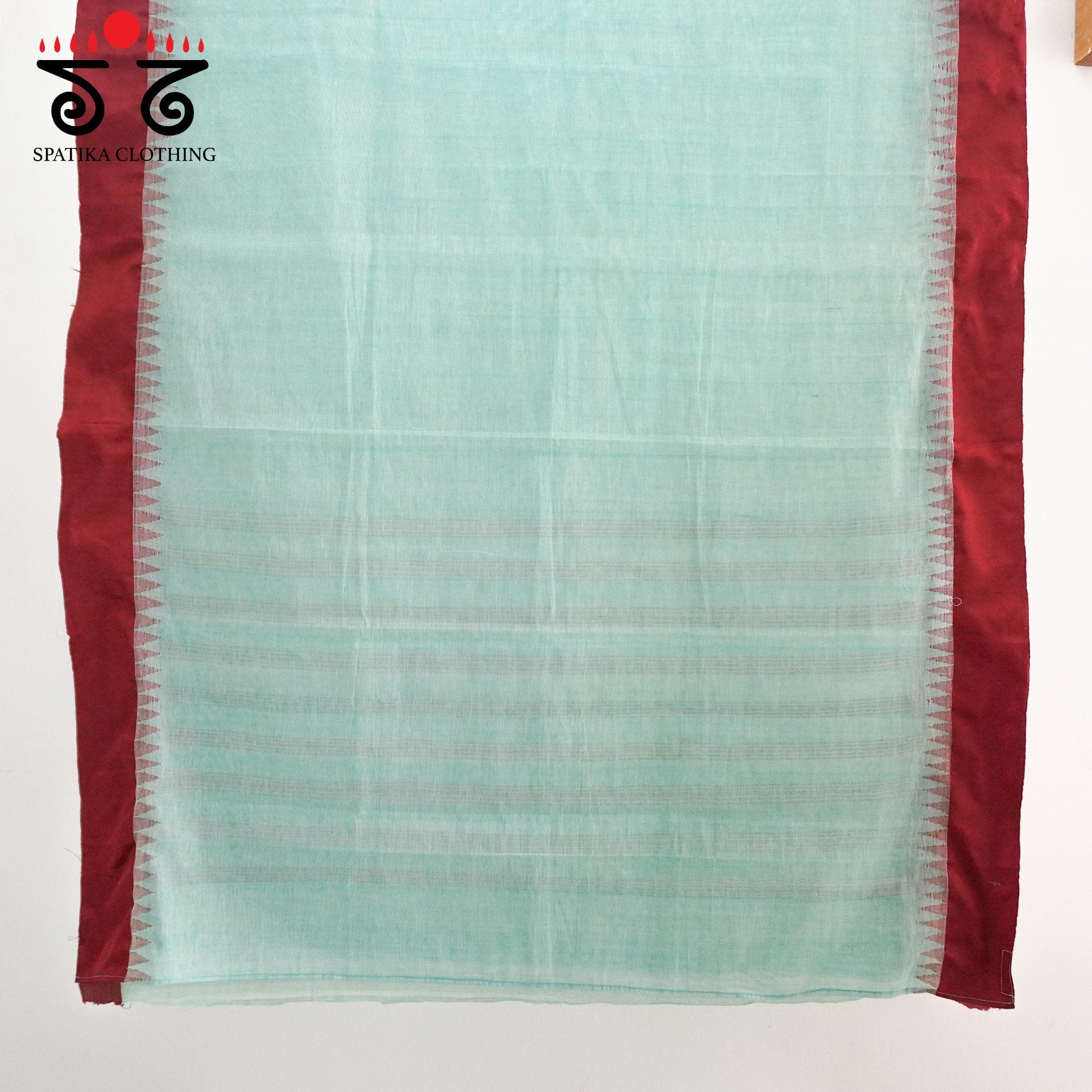 Blue Ponduru Handspun Cotton Saree- Ikat Blouse