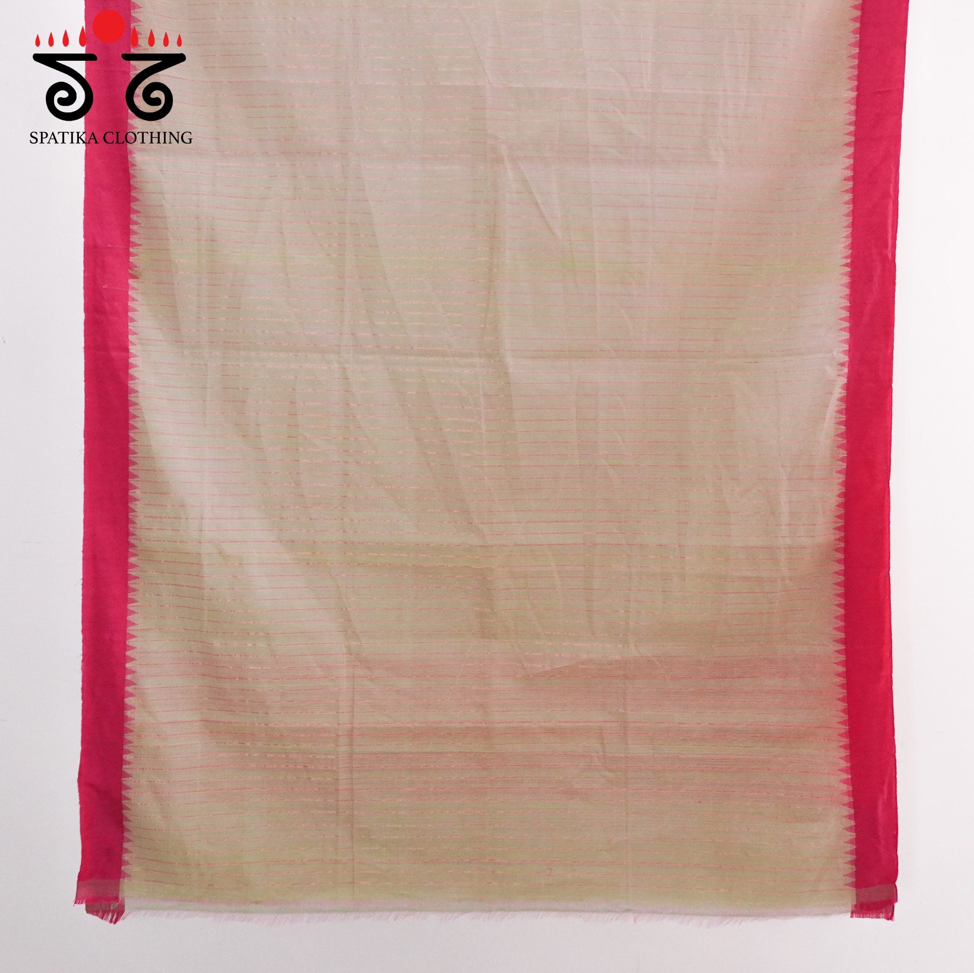 Grey Ponduru Handspun Saree - With Silk border