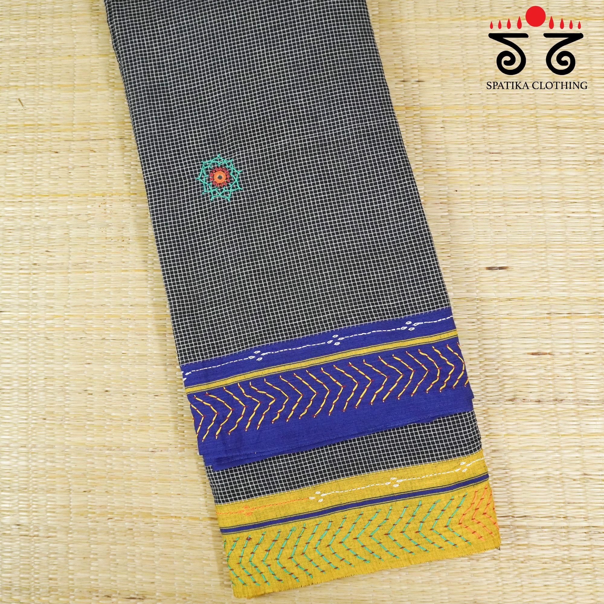 Lambani Hand Embroidered Patteda Anchu Saree