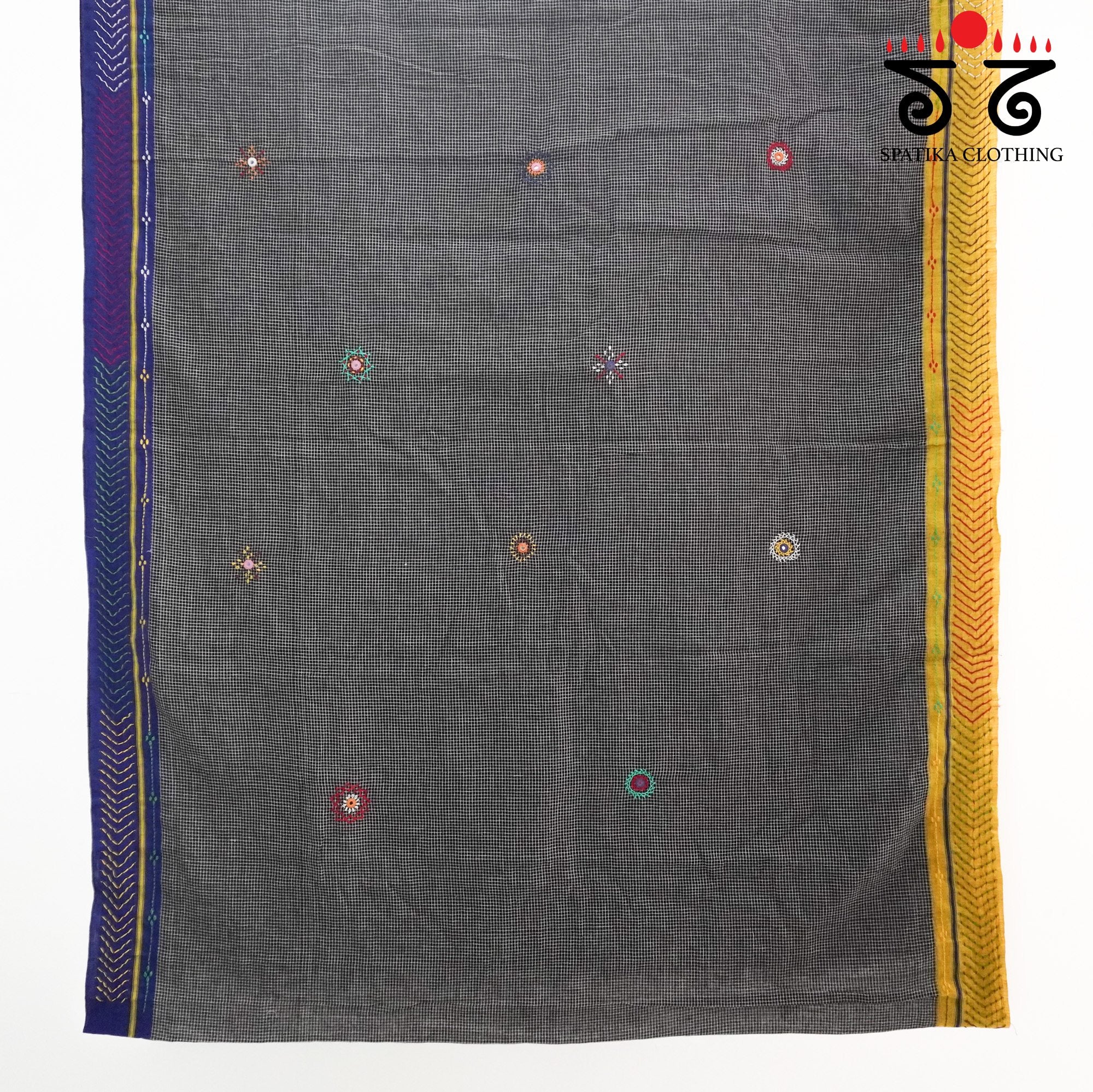 Lambani Hand Embroidered Patteda Anchu Saree