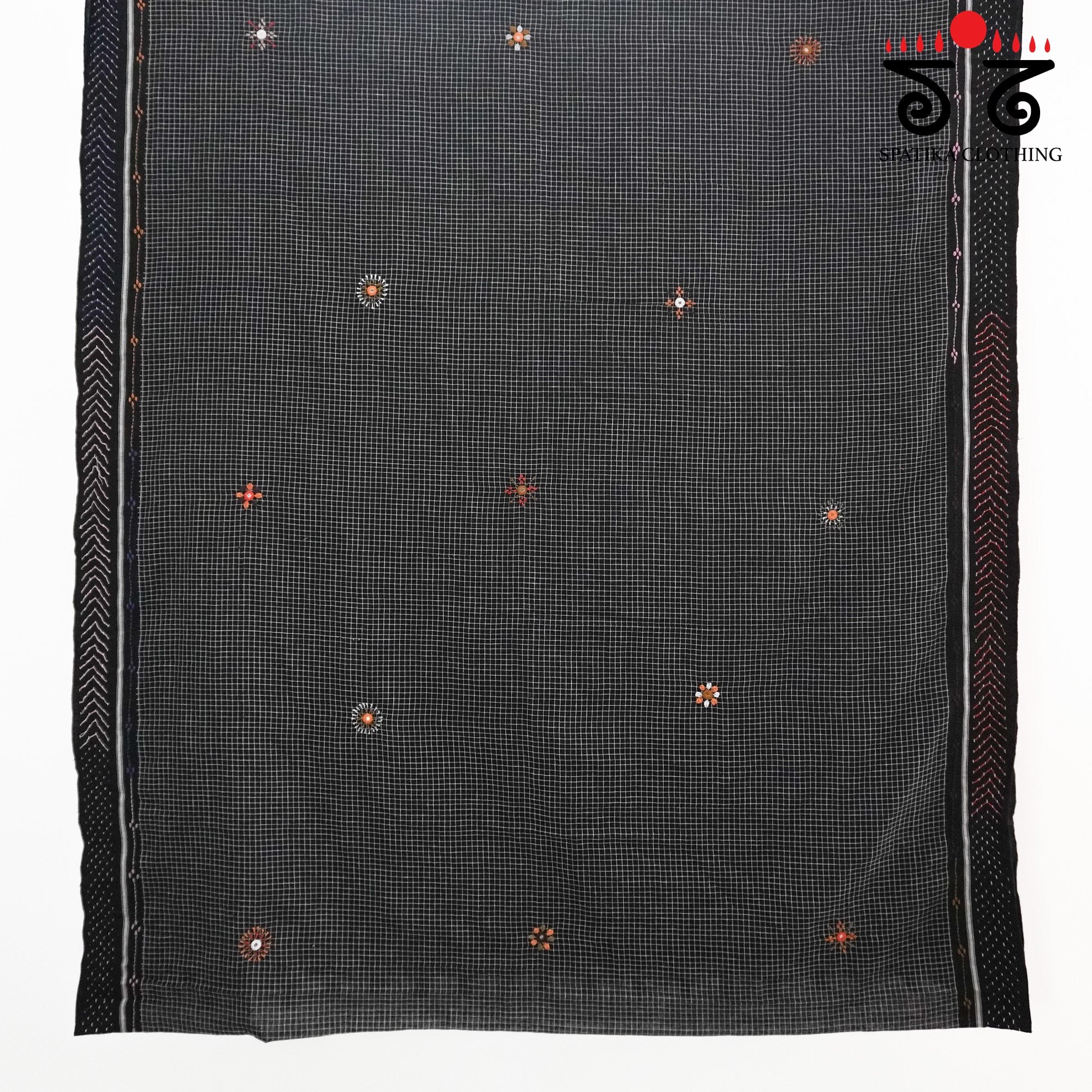 Lambani Hand Embroidered Patteda Anchu Saree