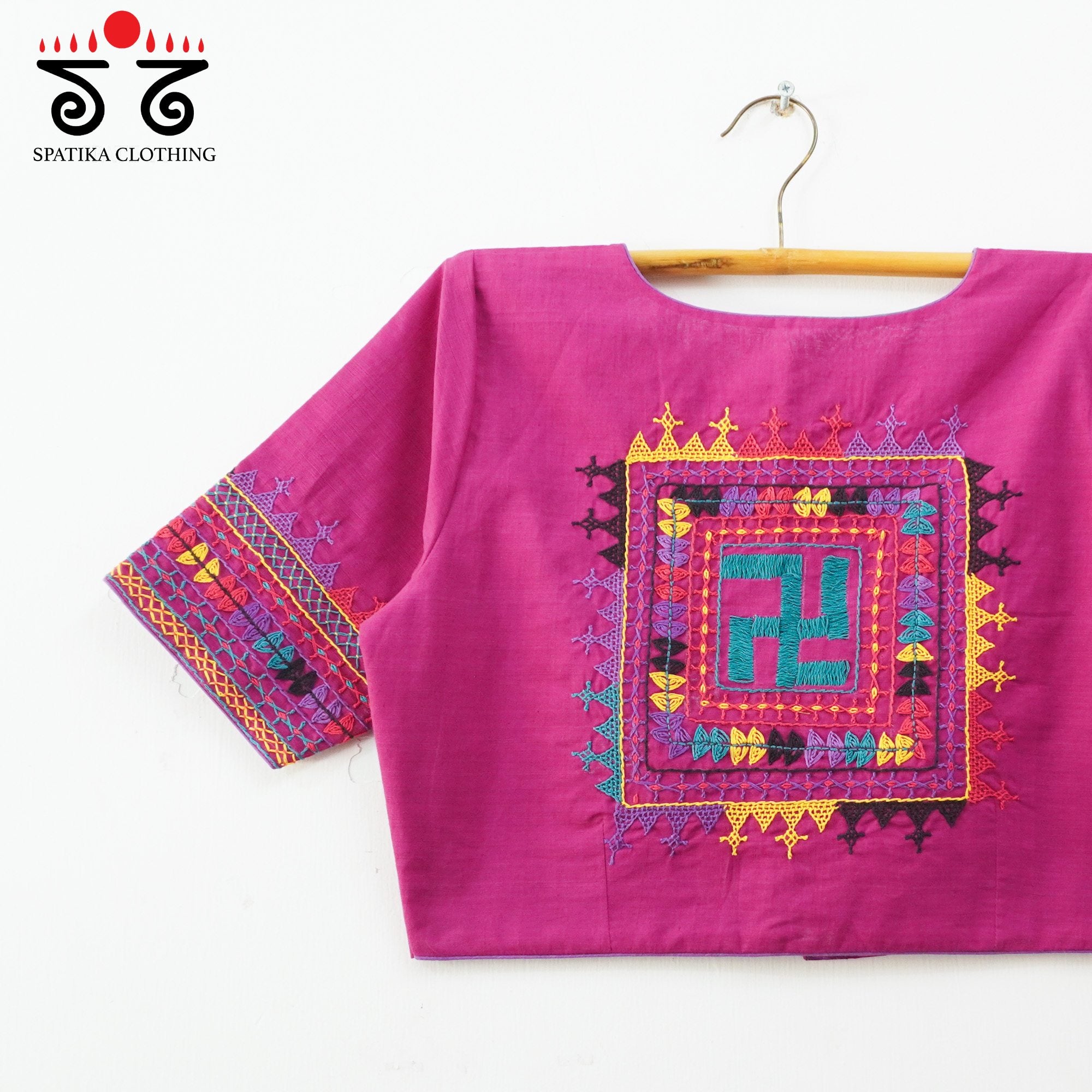The Lambani Blouse - Magenta!