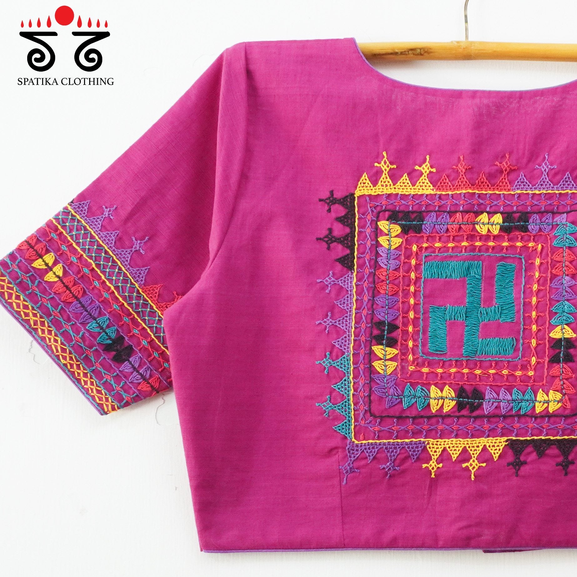 The Lambani Blouse - Magenta!