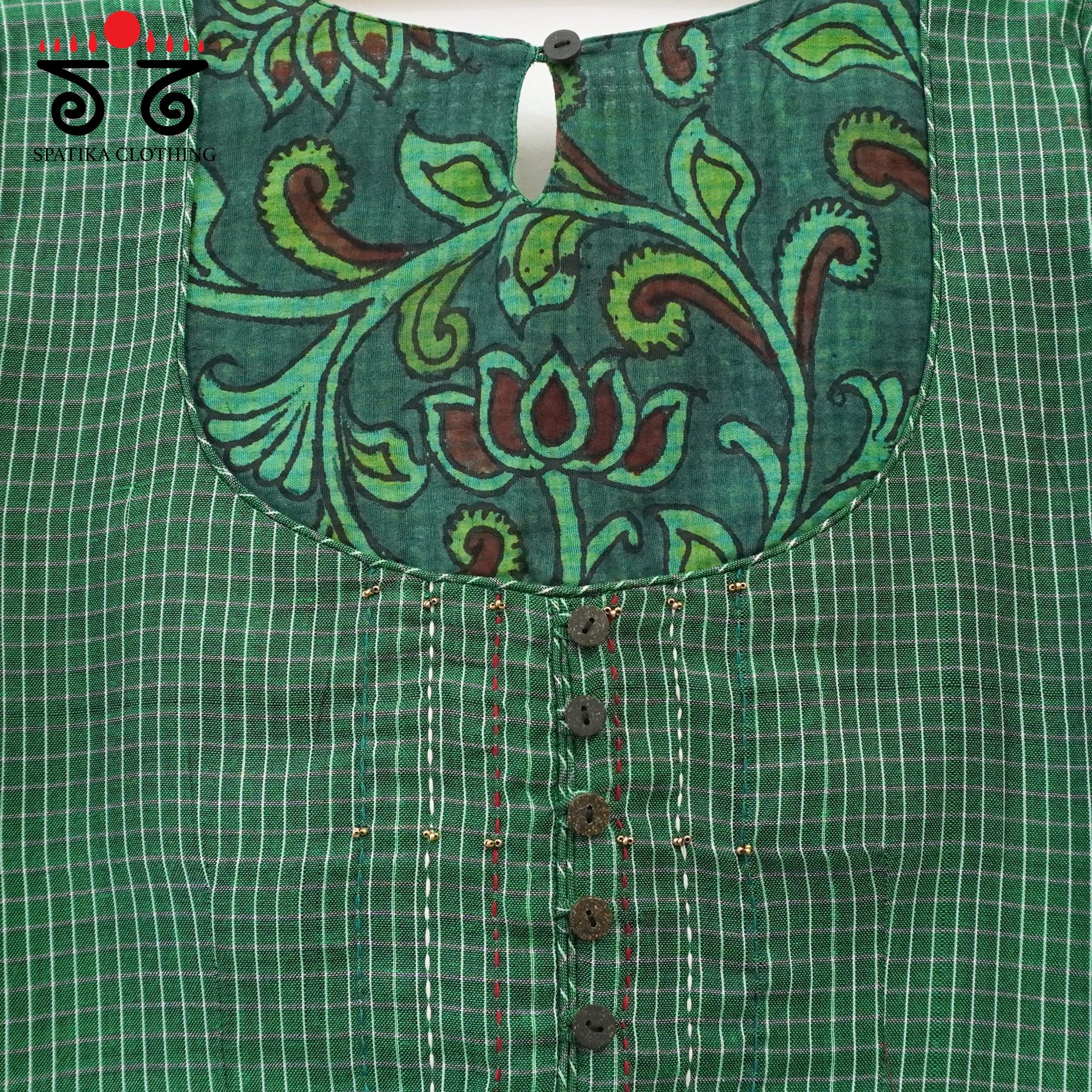 The Kalamkari Ilkal Yoke Blouse